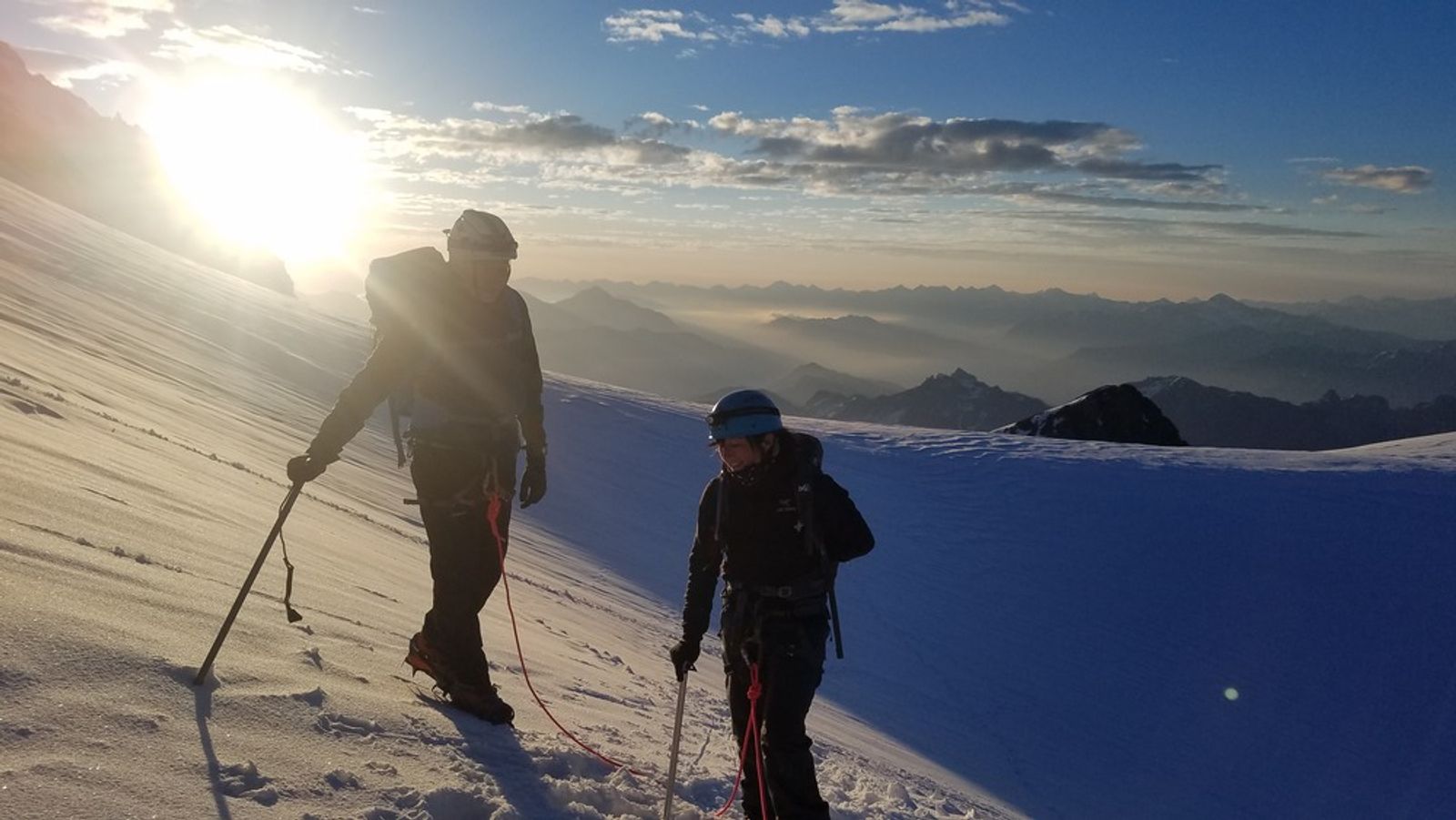 Traversée du Pelvoux - Fin du couloir Coolidge