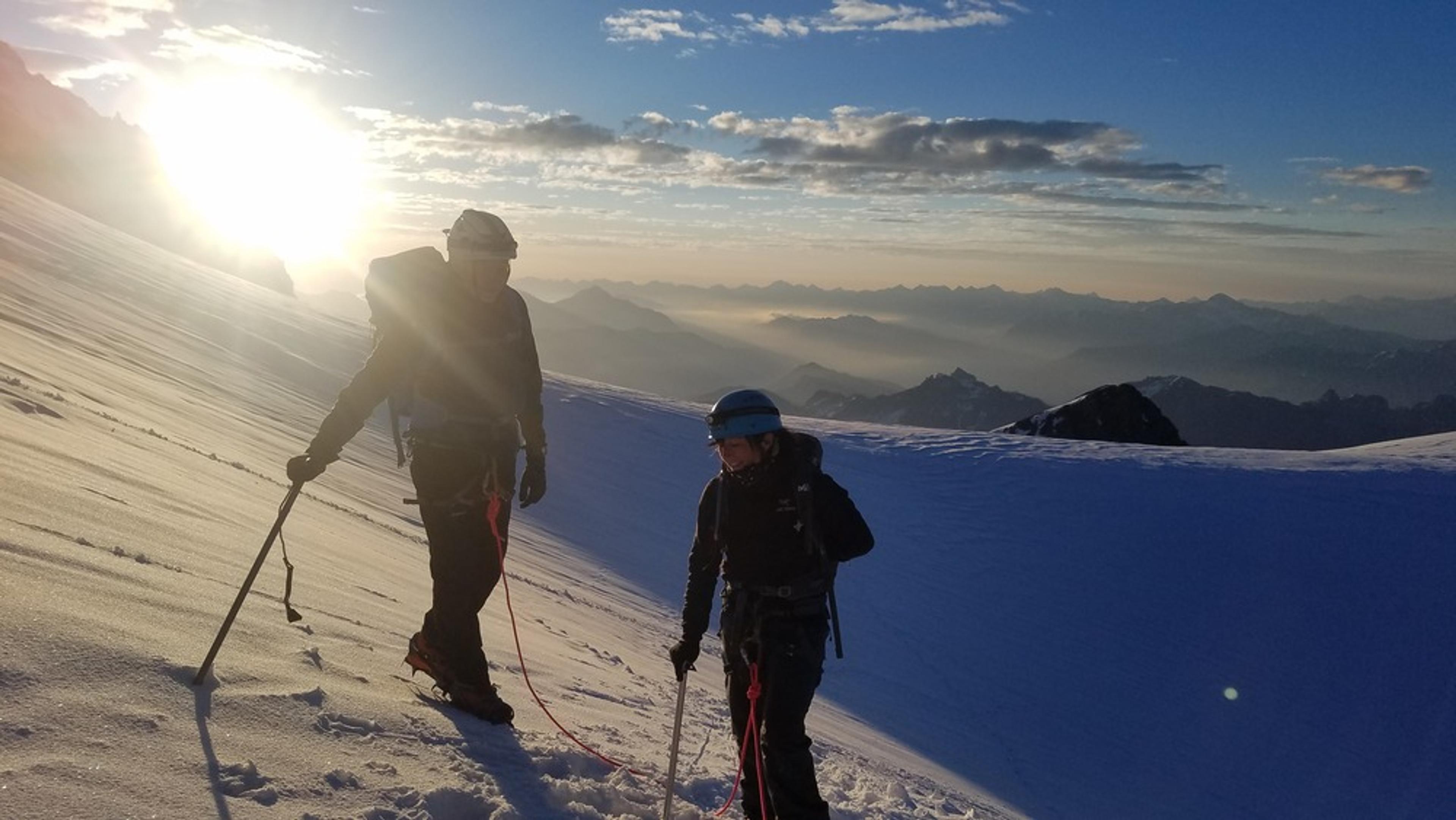 Traversée du Pelvoux - Fin du couloir Coolidge