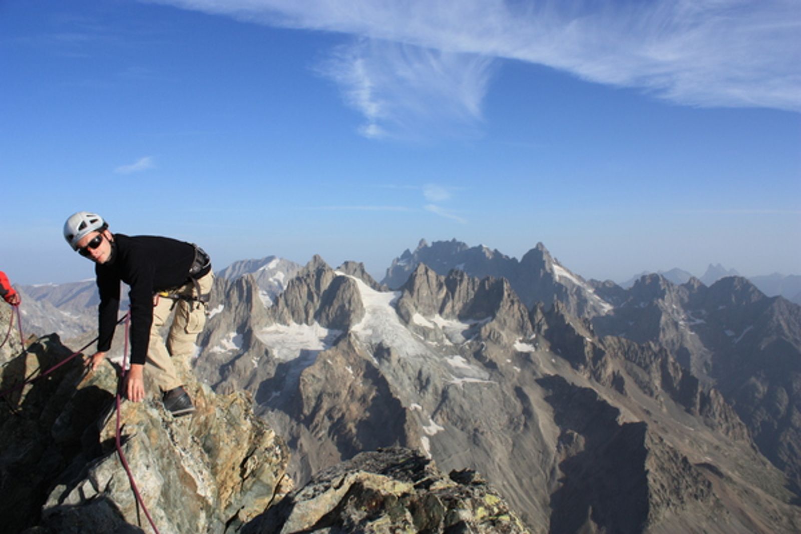 Roche Faurio - Marche arrière sur l'arête!