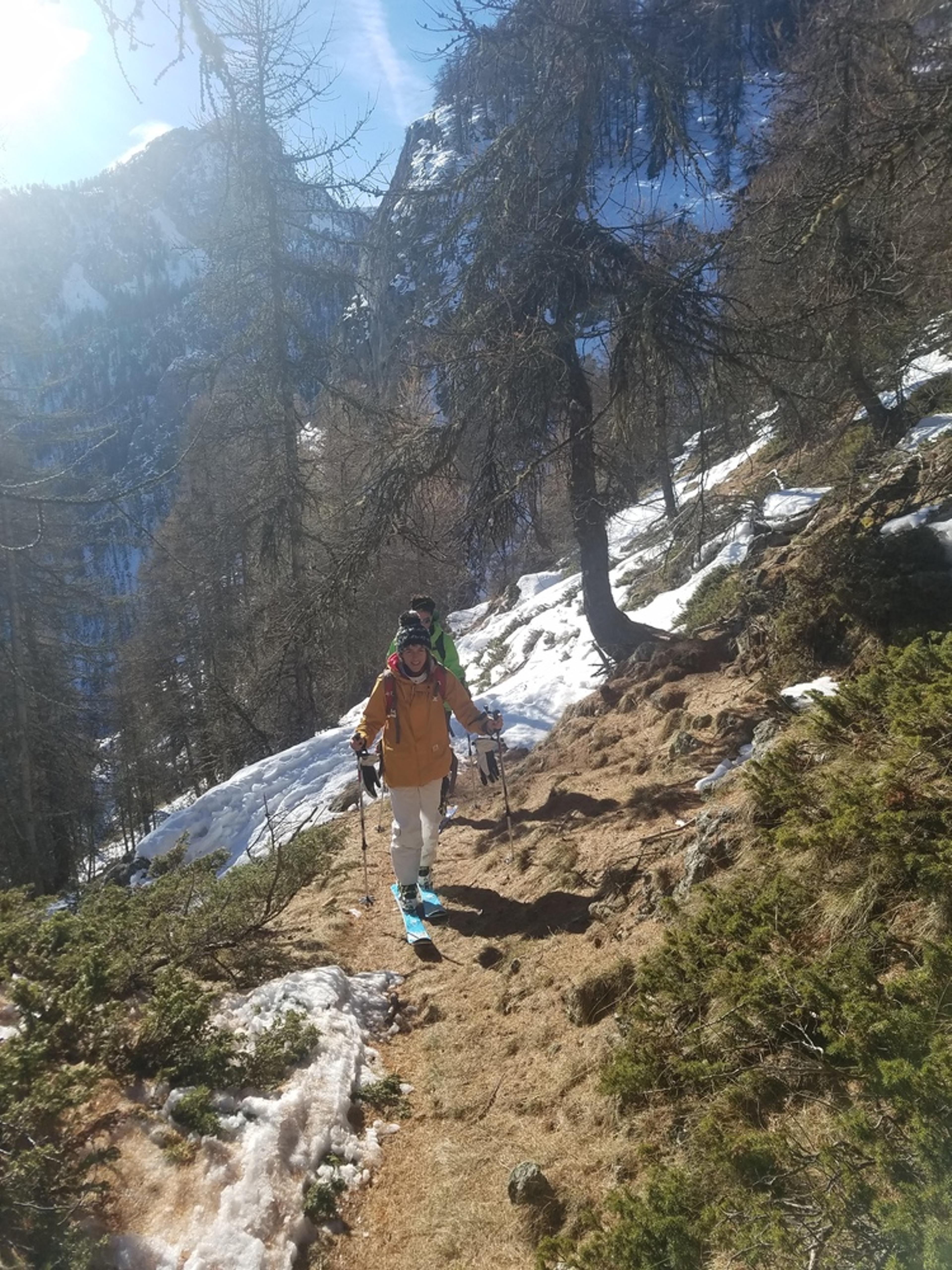 Col de Tramouillon - Ski de rando - Sur fond d'aiguilles
