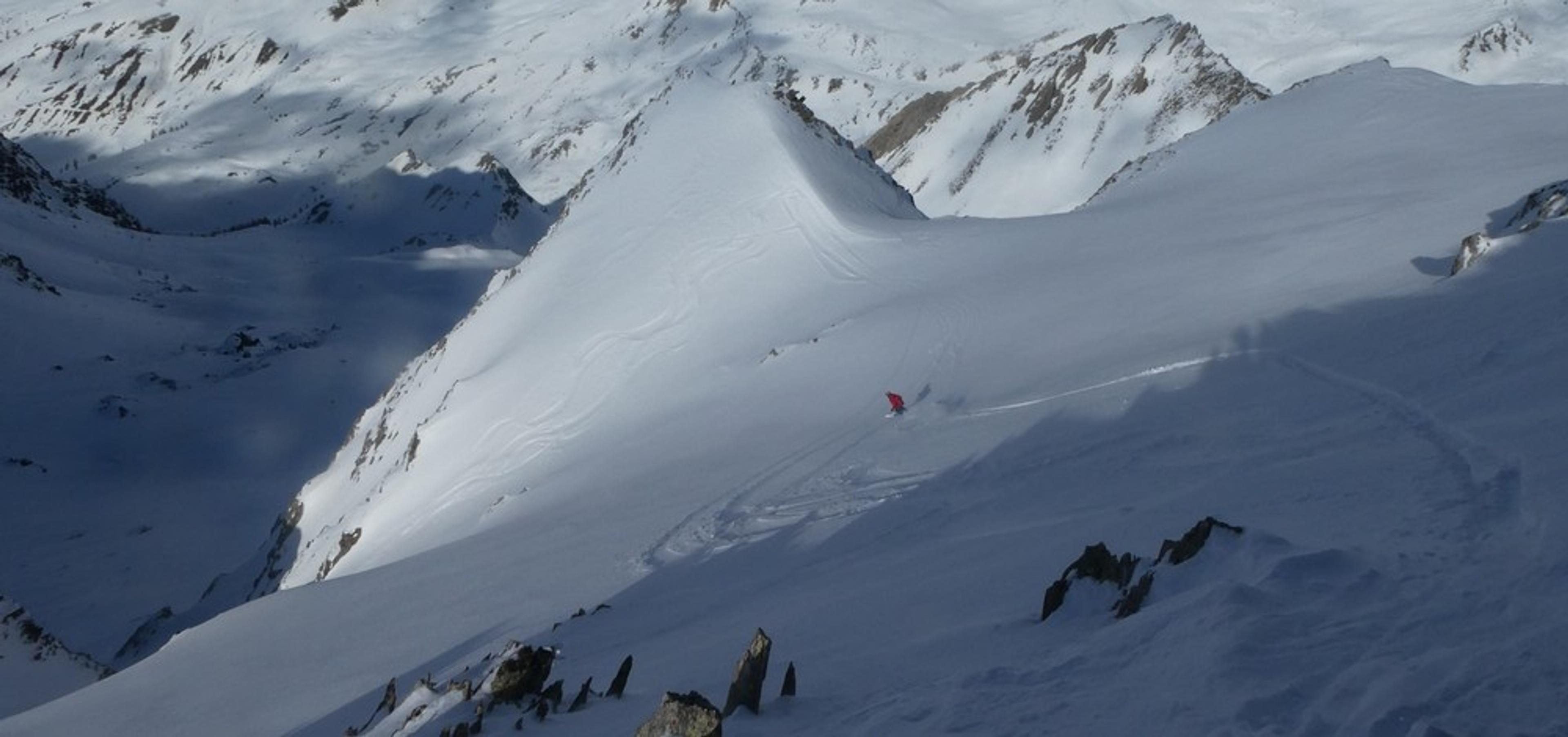 Pic de Cornivier - Couloir nord - Au boulot!