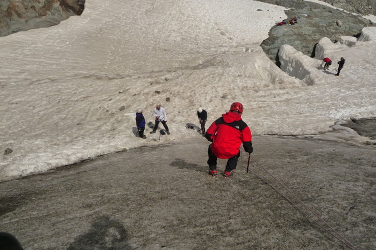 Ecole de glace - Et la pente!