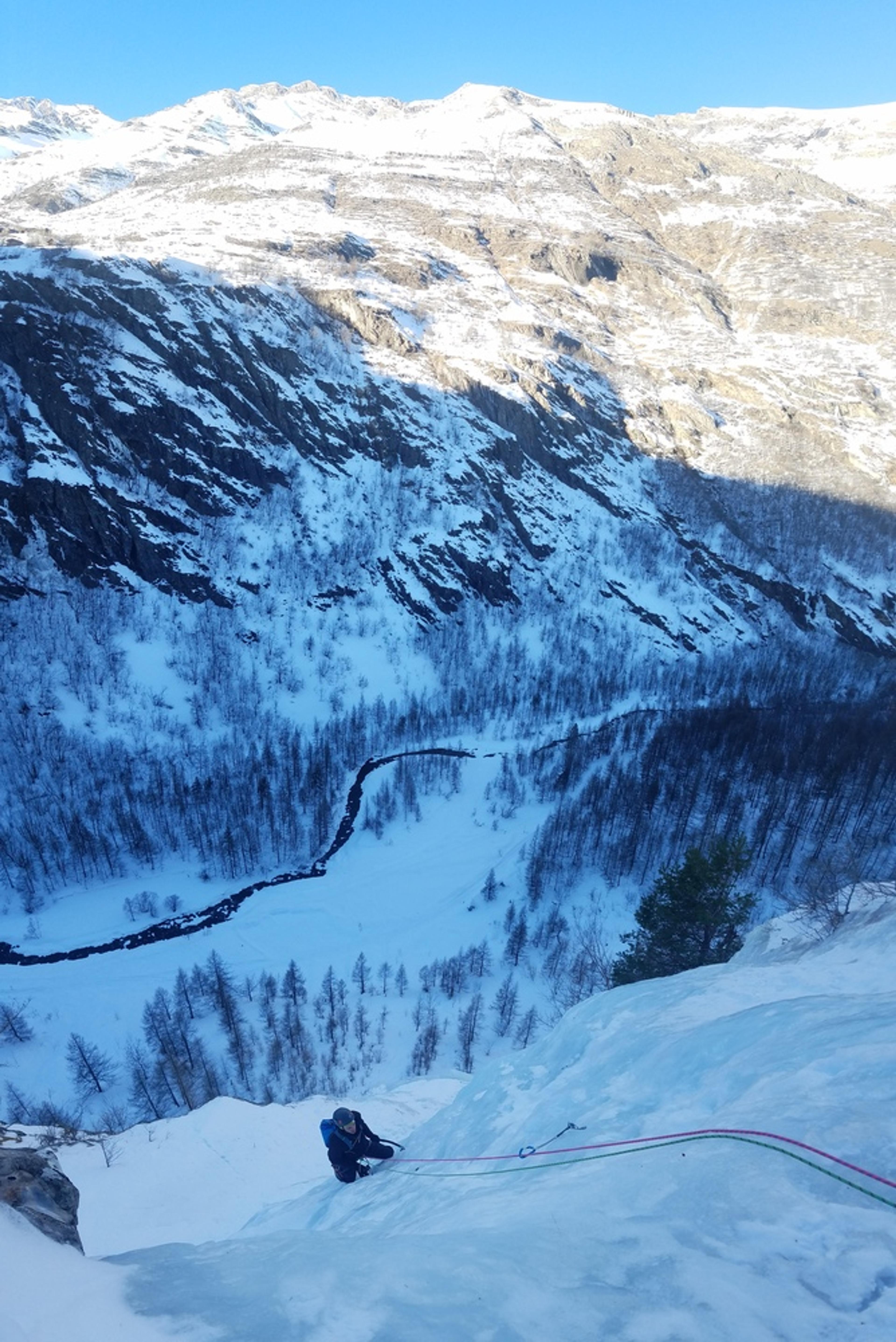 Initiation cascade de glace - Paulo Folie - Pierrot en termine