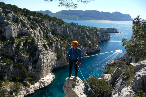 Alpinisme... dans les Calanques!