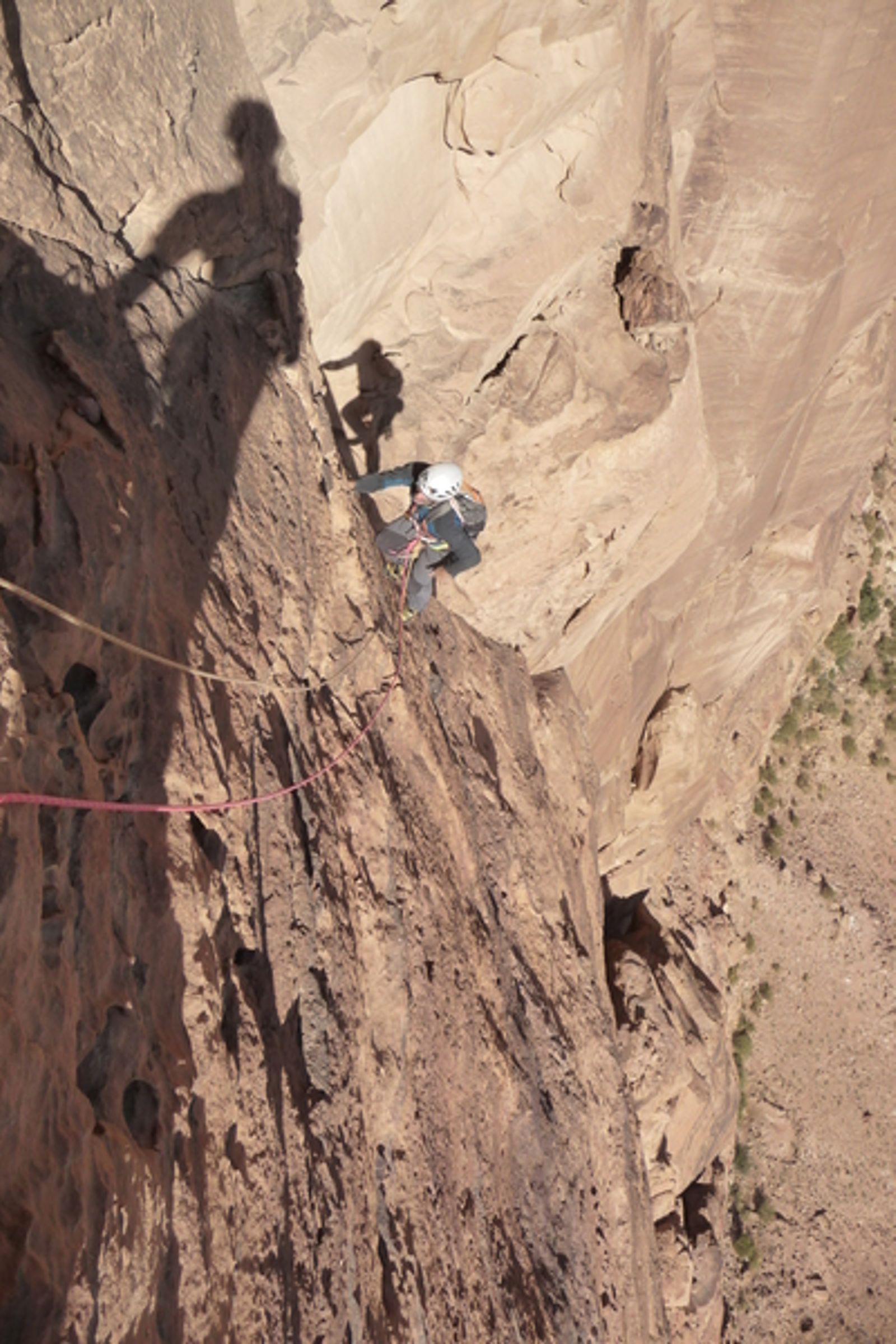 Wadi Rum - Inshallah factor - Le 6a après le crux, classos