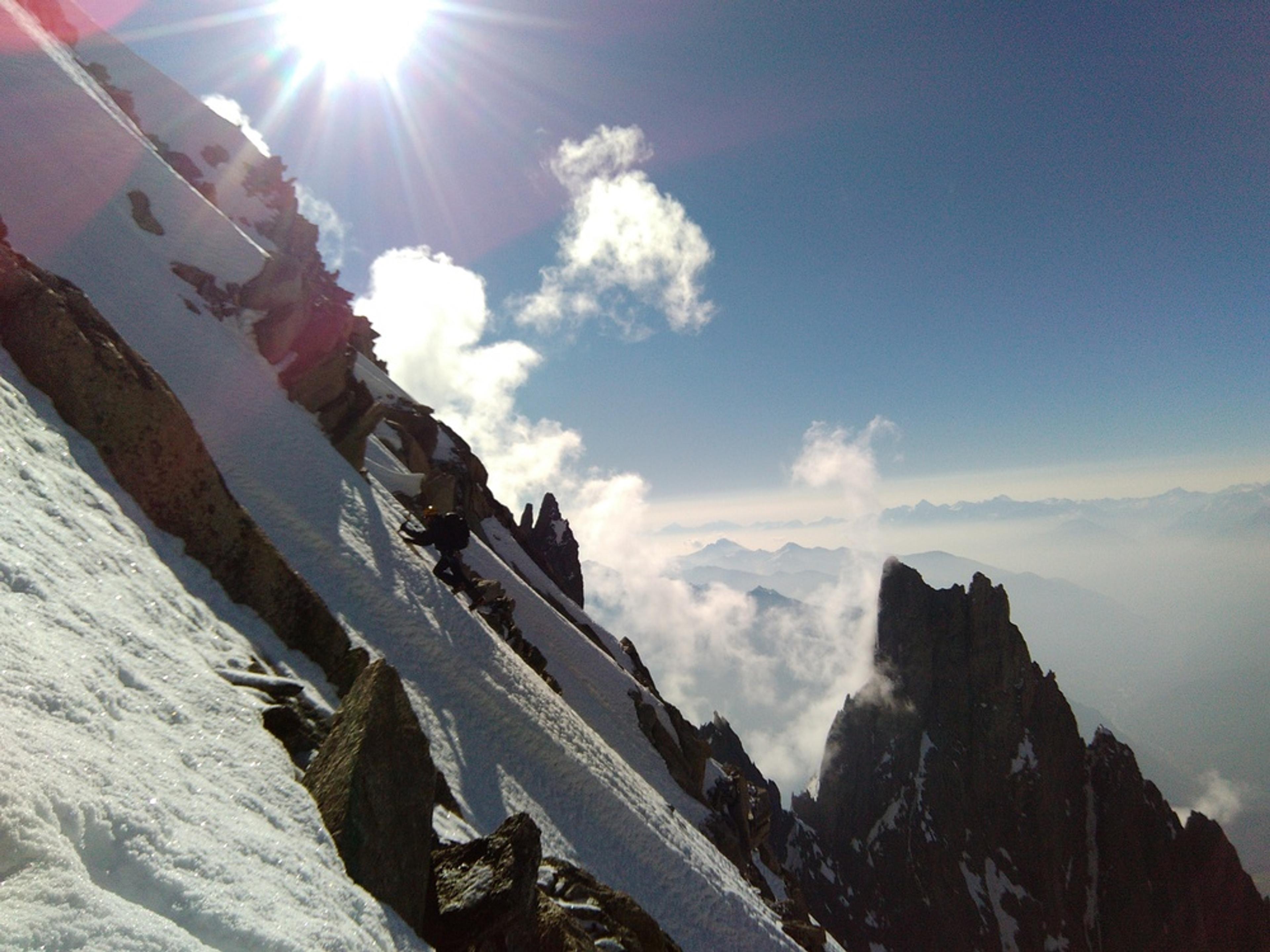Mont-Blanc - Inominata - Montée au bivouac