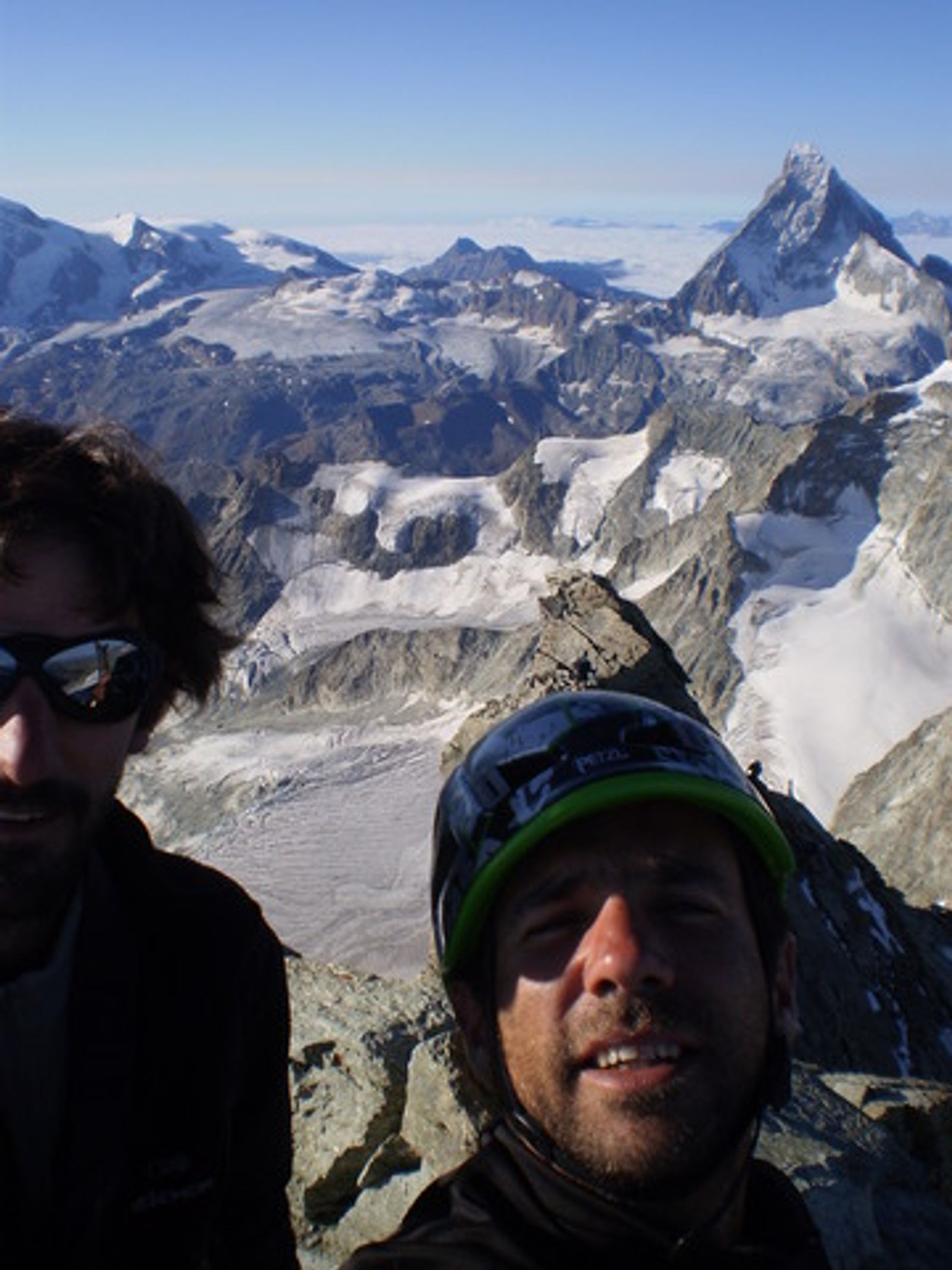 Portrait au sommet du Zinalrothorn - Rothorngrat