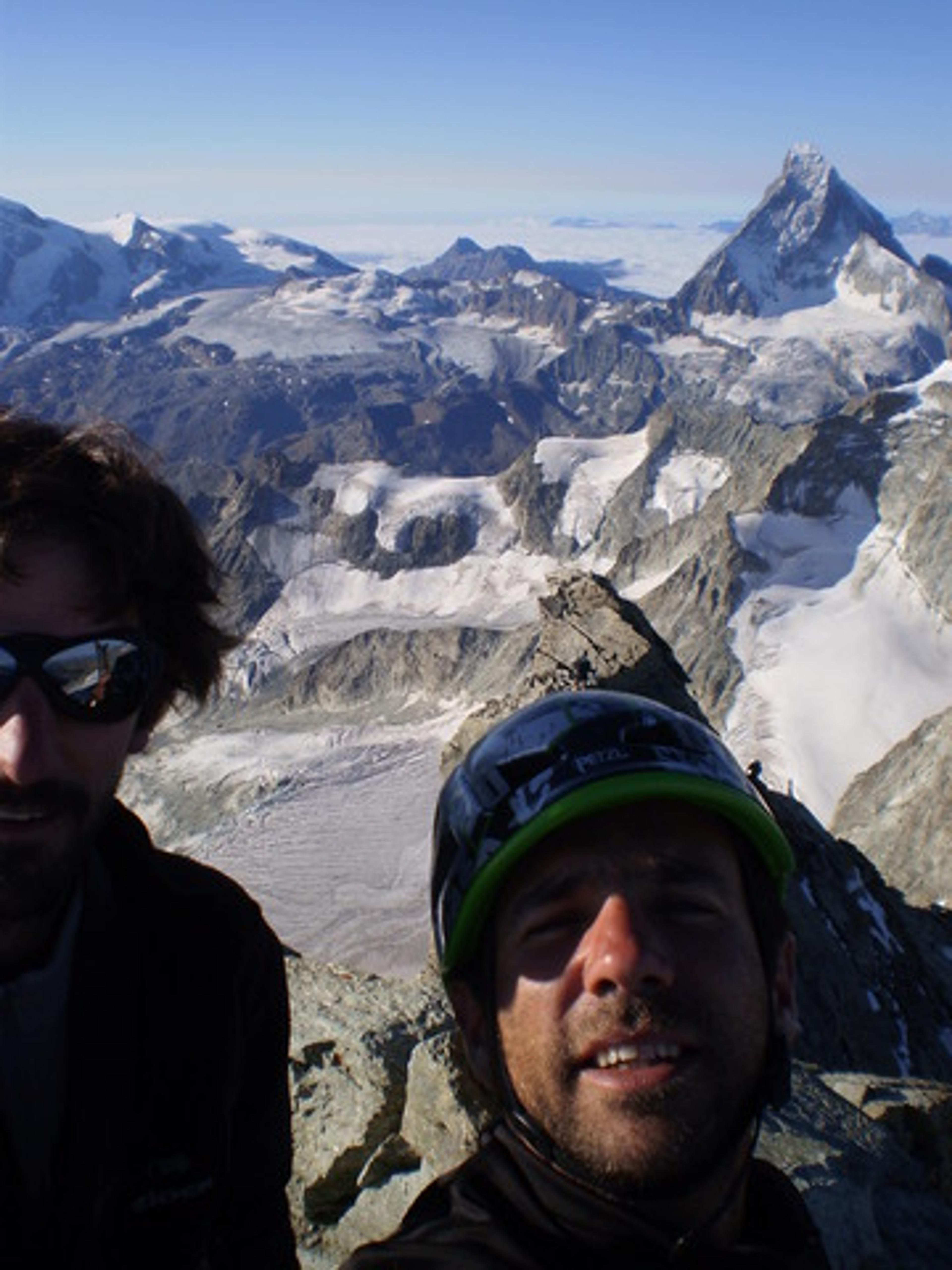 Portrait au sommet du Zinalrothorn - Rothorngrat