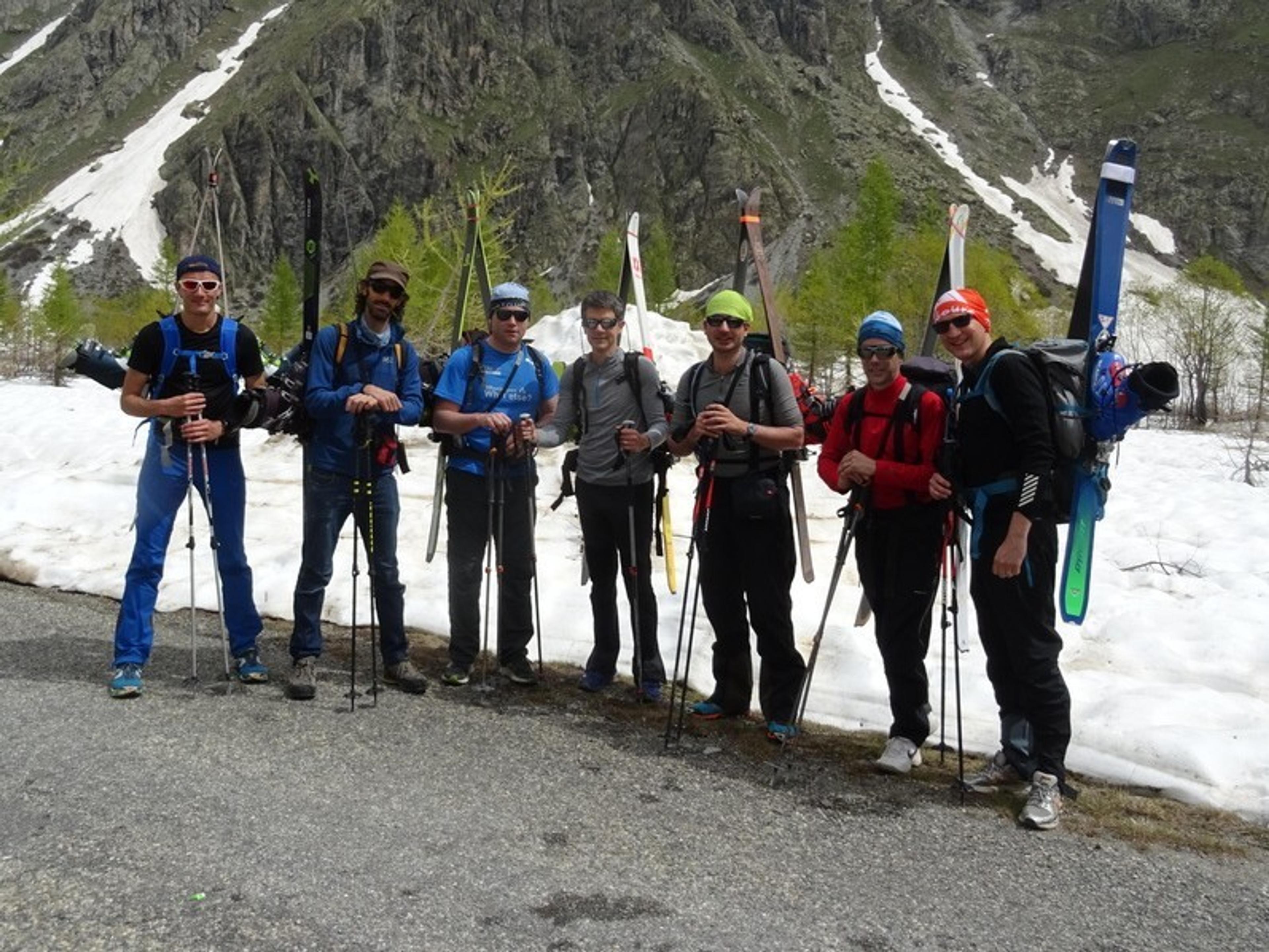 Raid ski Ecrins - Au départ