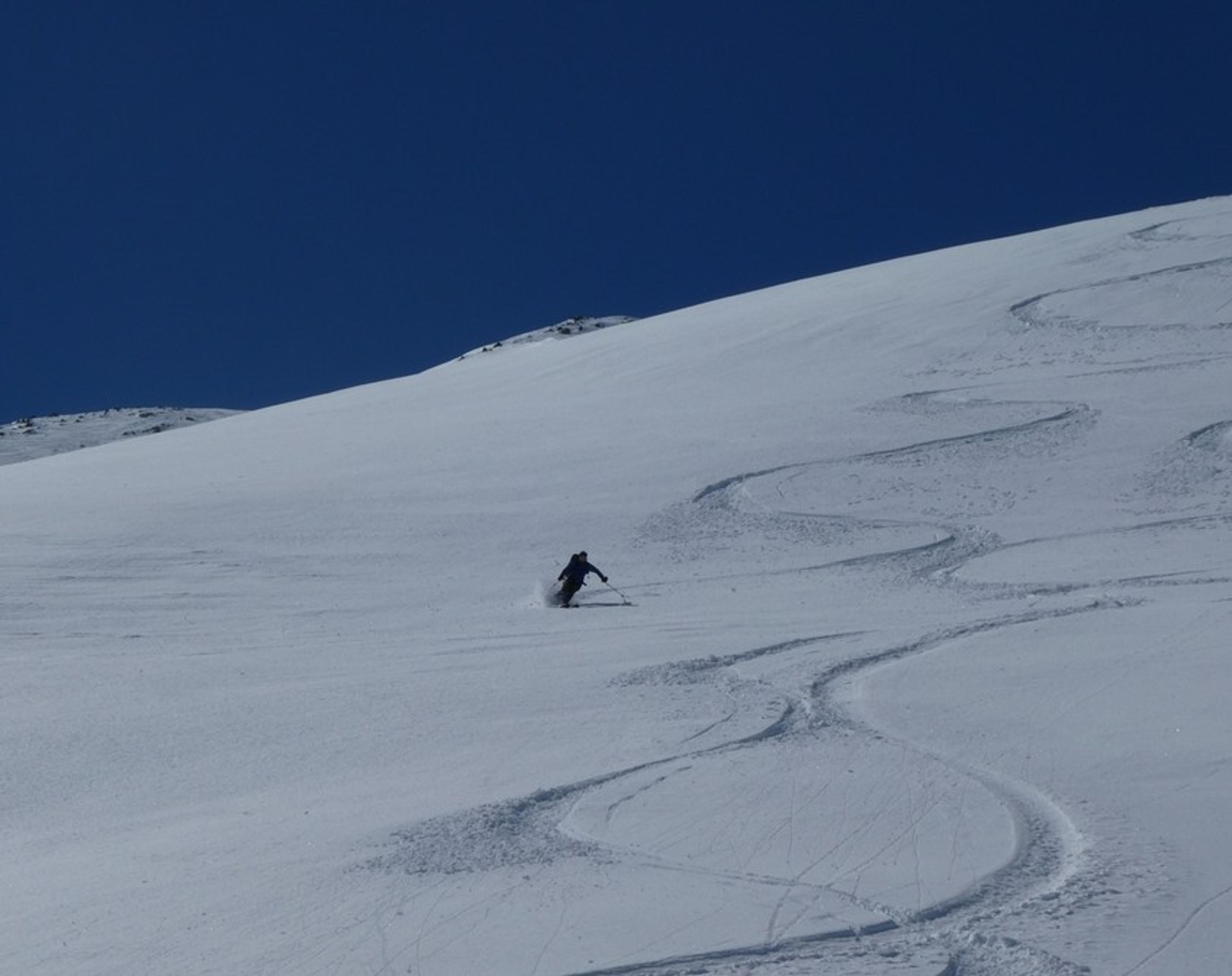 Ski hors piste rando - Valloire - Valmeinier - Dans le bas ça reste excellent
