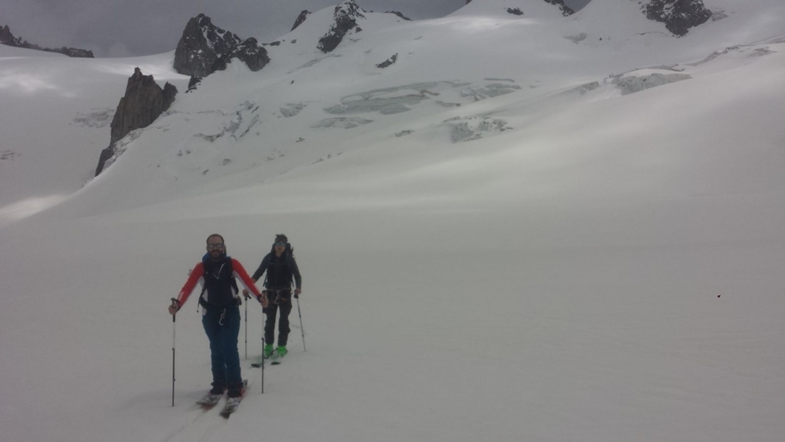 Mont-Blanc du Tacul - Ski - A l'aller