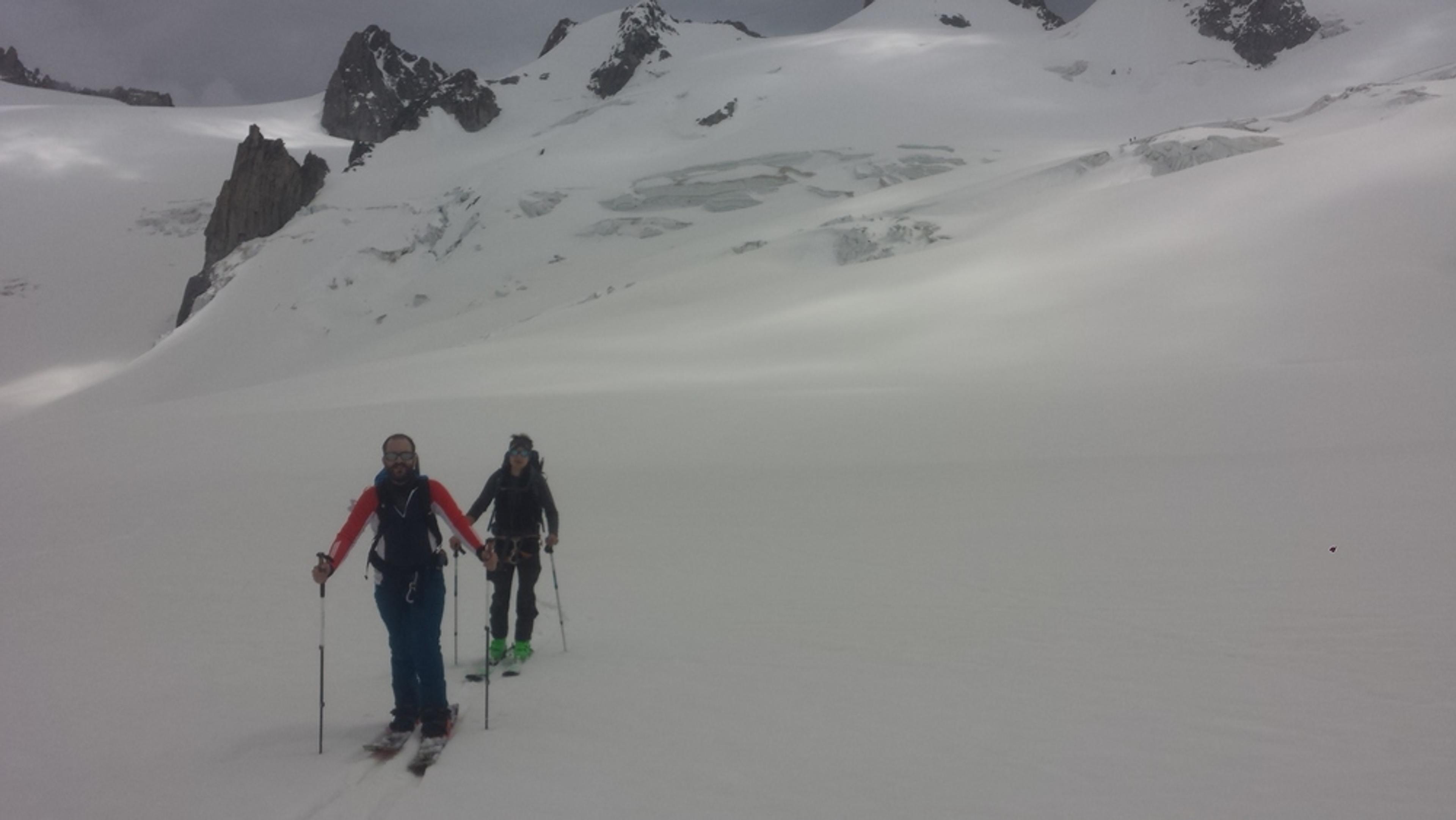 Mont-Blanc du Tacul - Ski - A l'aller