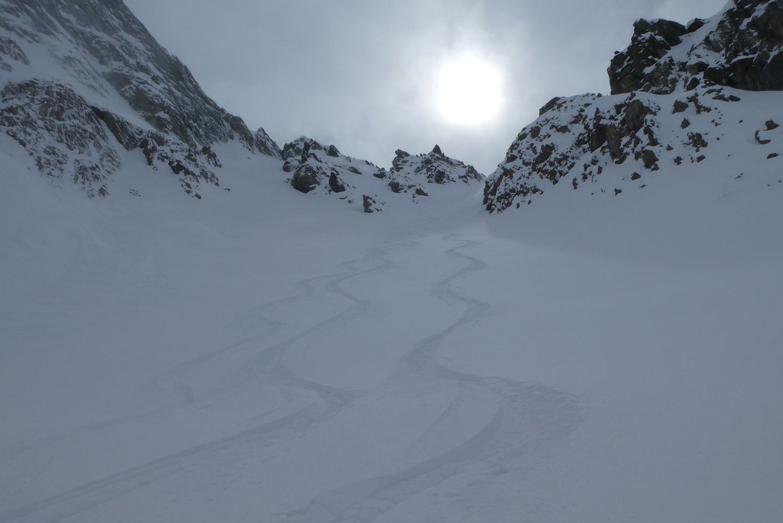 Beautiful tracks in the Combe du Vel