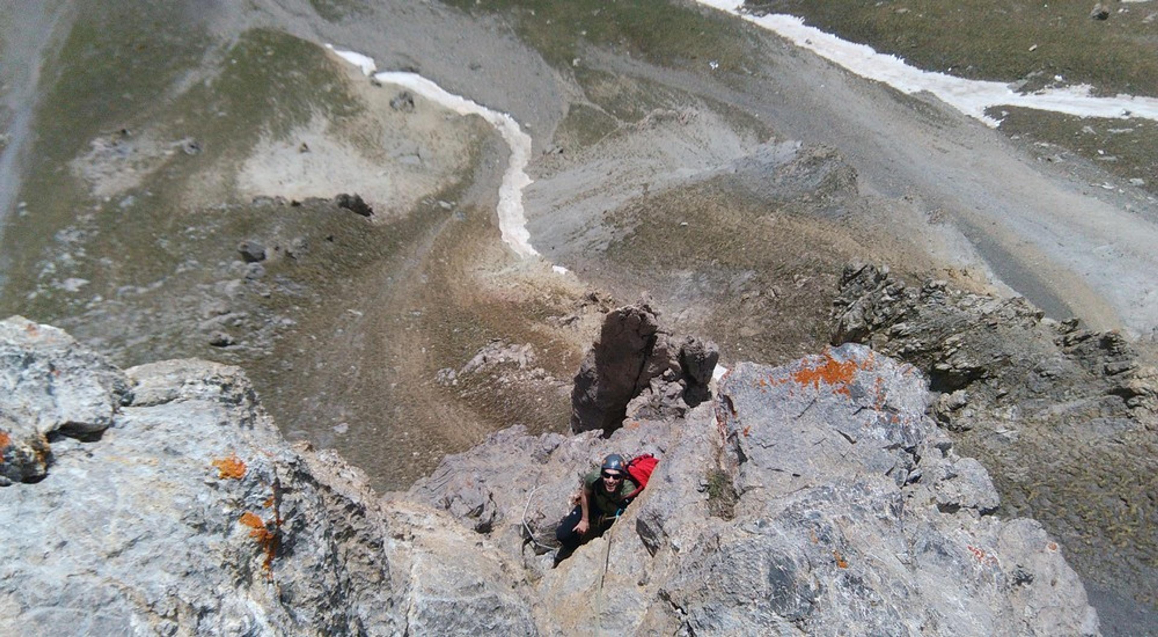 Arête sud tête de Gaulent - Vue plongeante