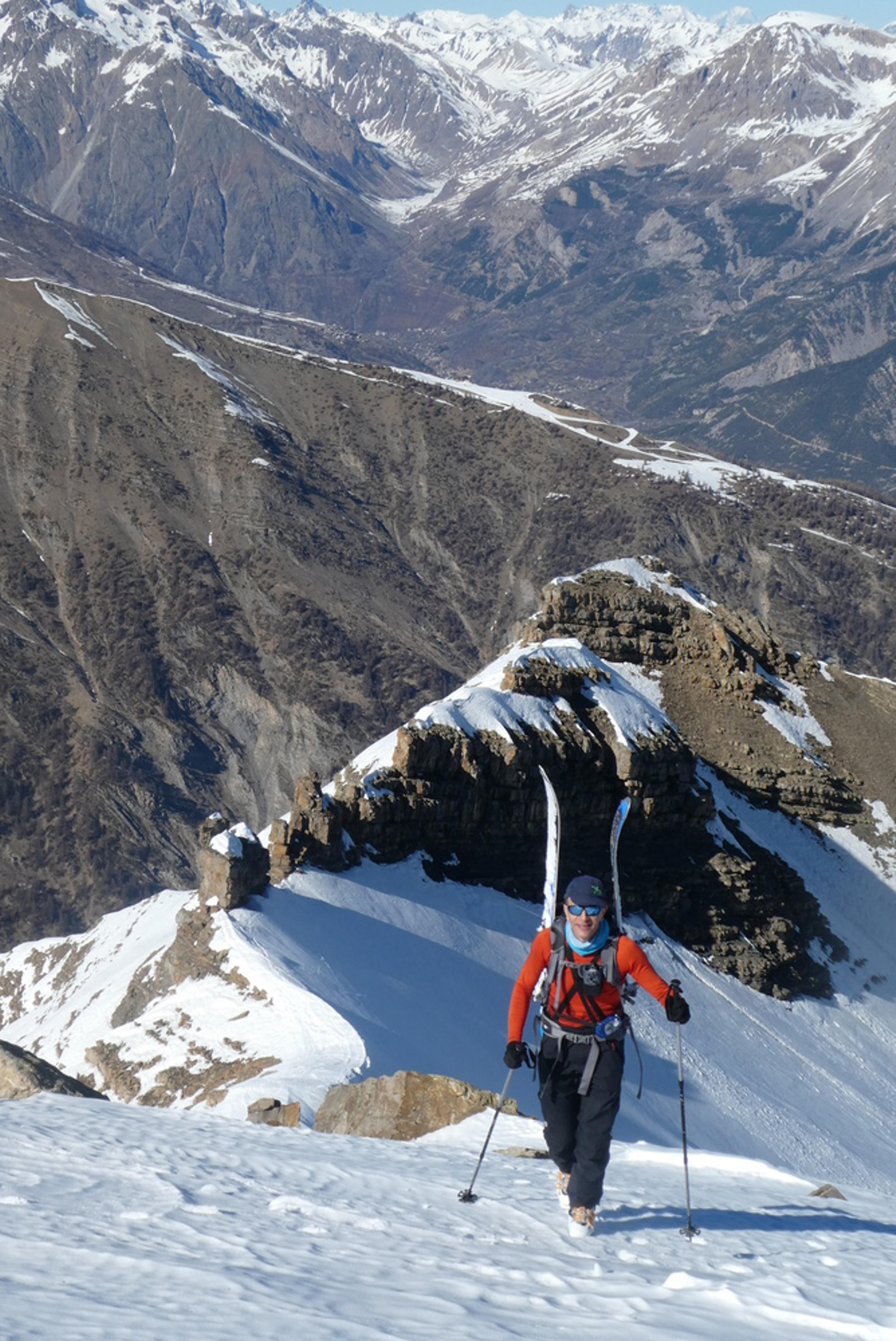 Raid ski randonnée Cerces - Portage de skis