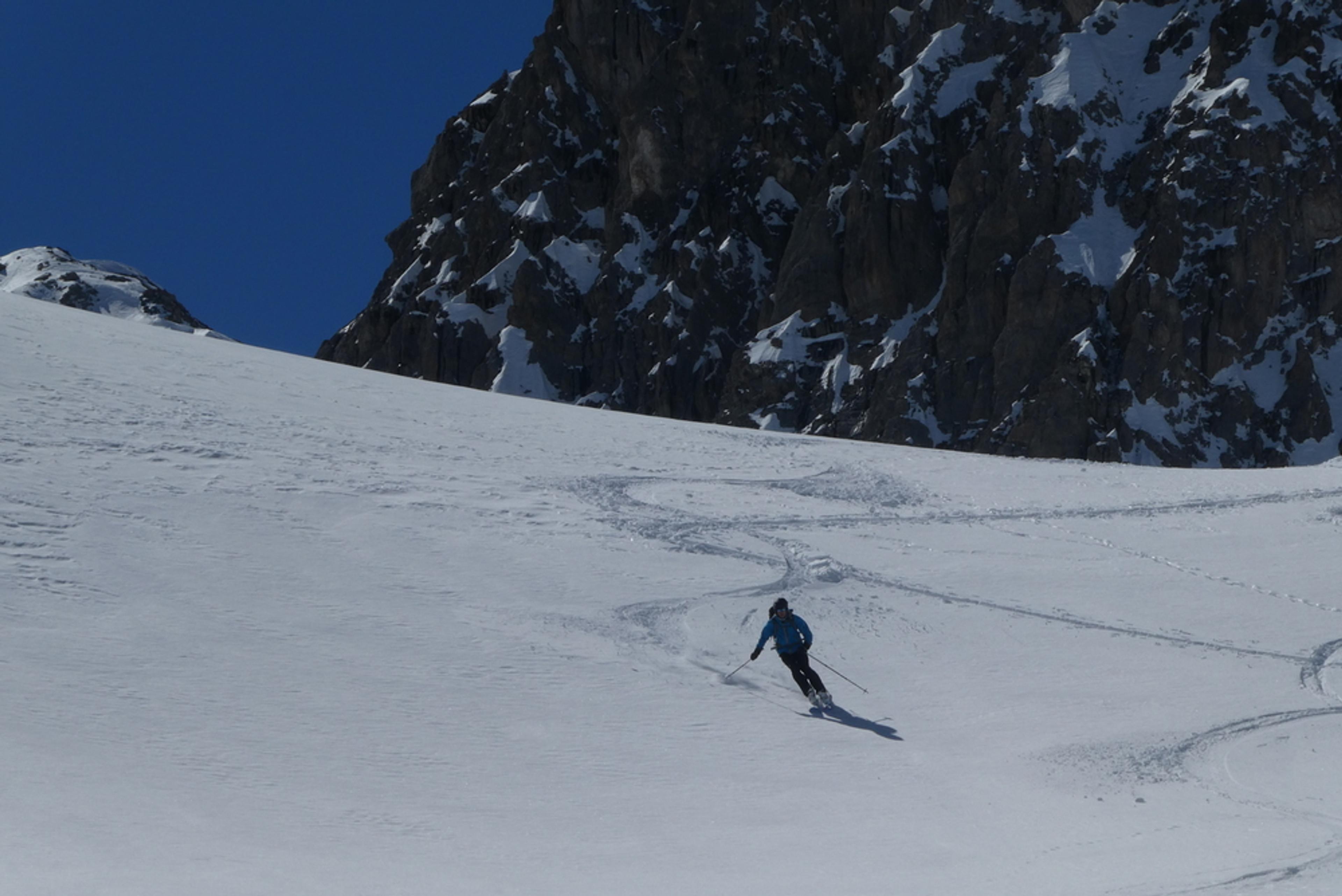 Raid ski randonnée Cerces - Laurent vers la crête de Baude