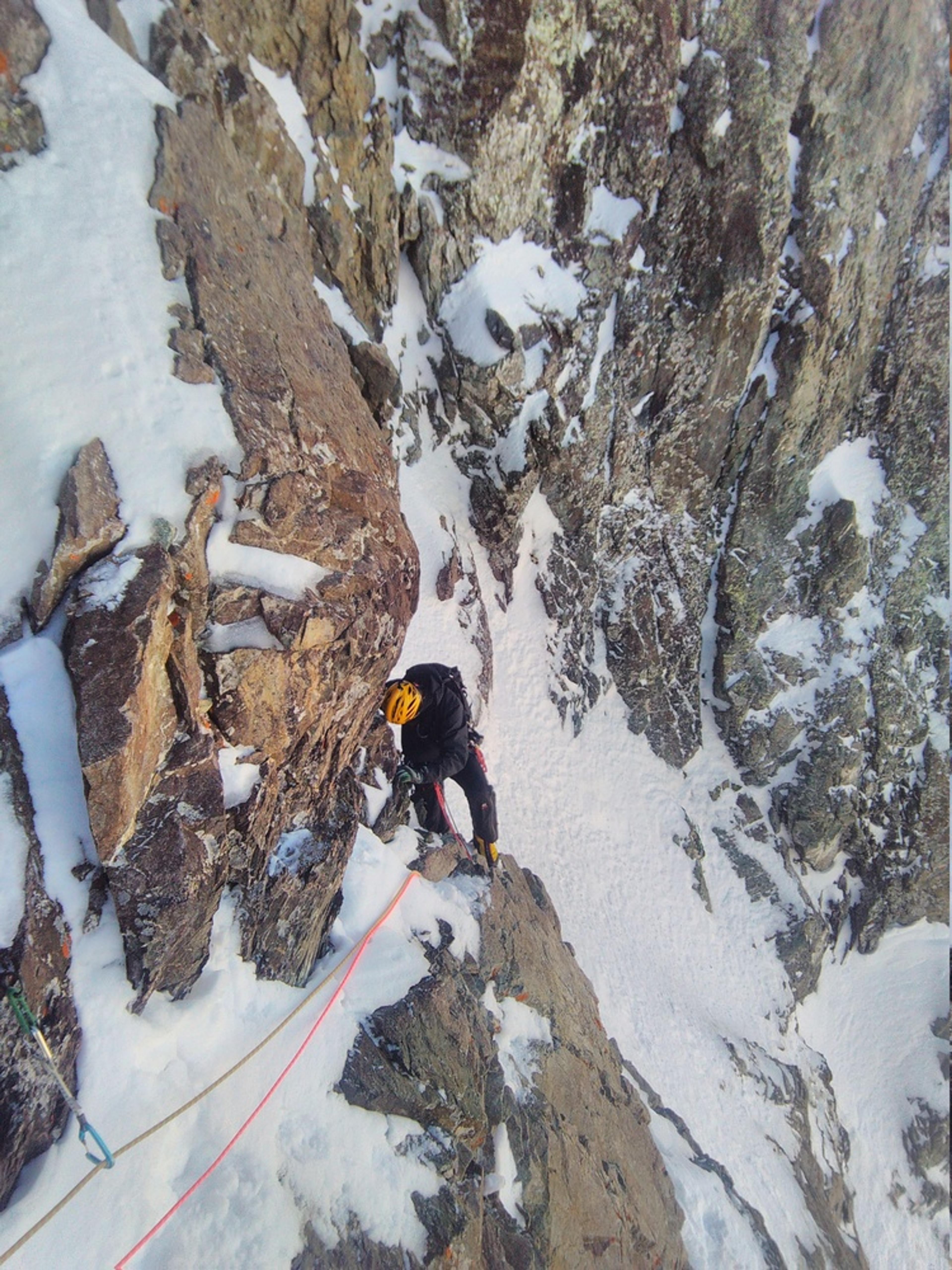 Goulotte Grassi - A la sortie du passage mixte