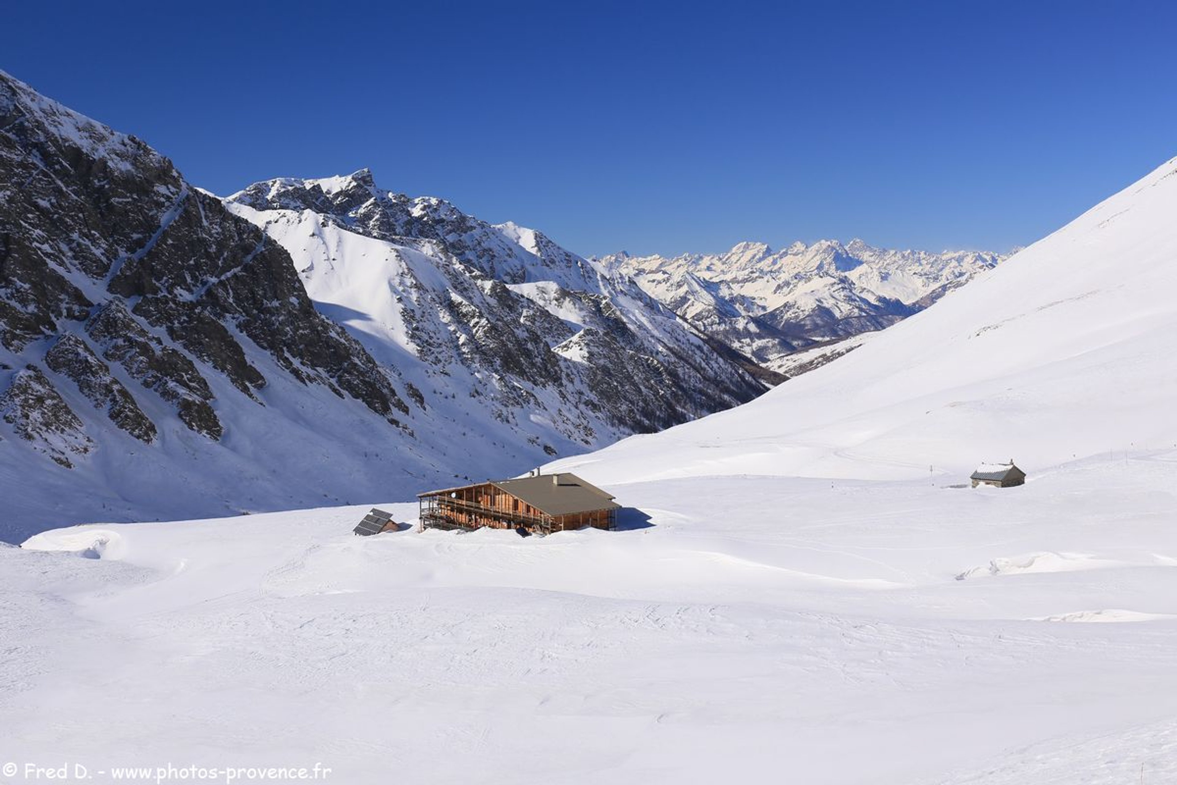 Vue sur le refuge Agnel