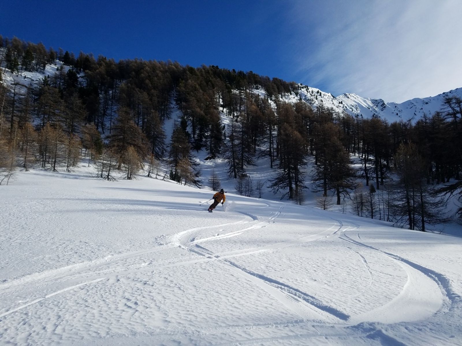 Du très bon ski sous le Pic du Clocher depuis Risoul