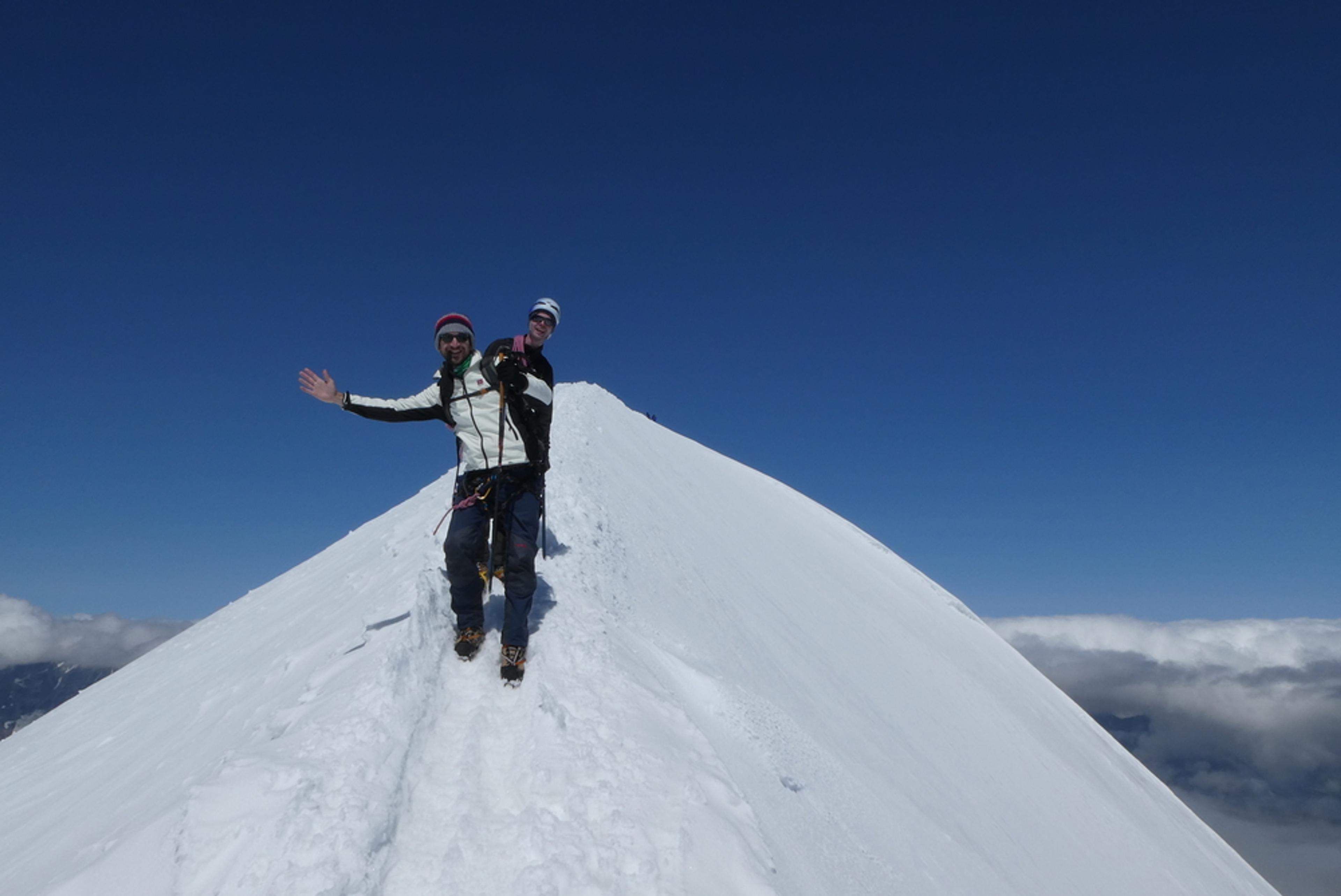 Breithorn - Sur l'arête entre occidental et central