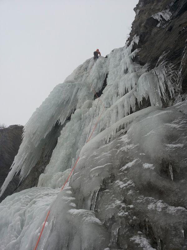 Cascade de glace au Fournel