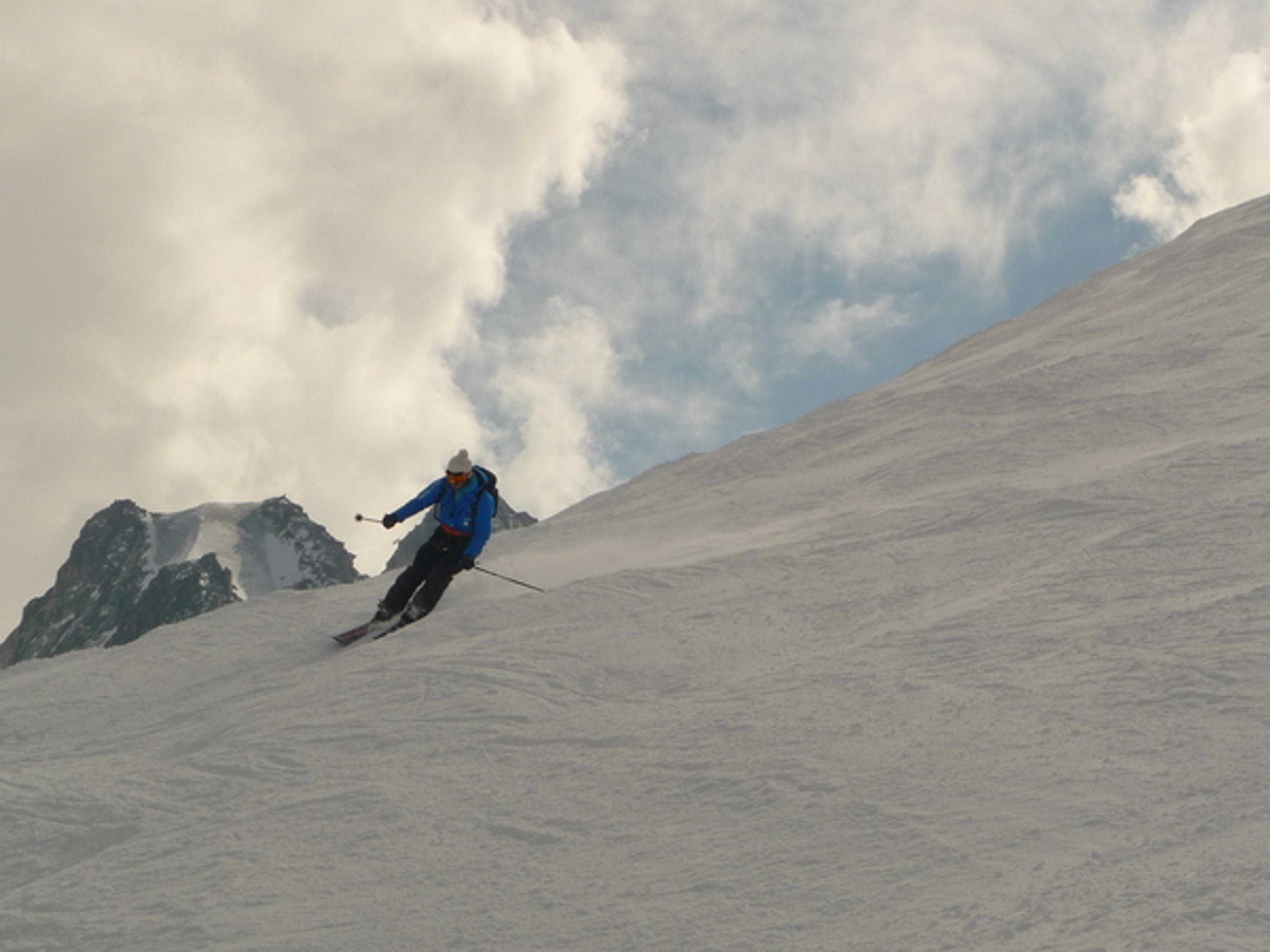 Vallée Blanche - Laurent lâche le frein