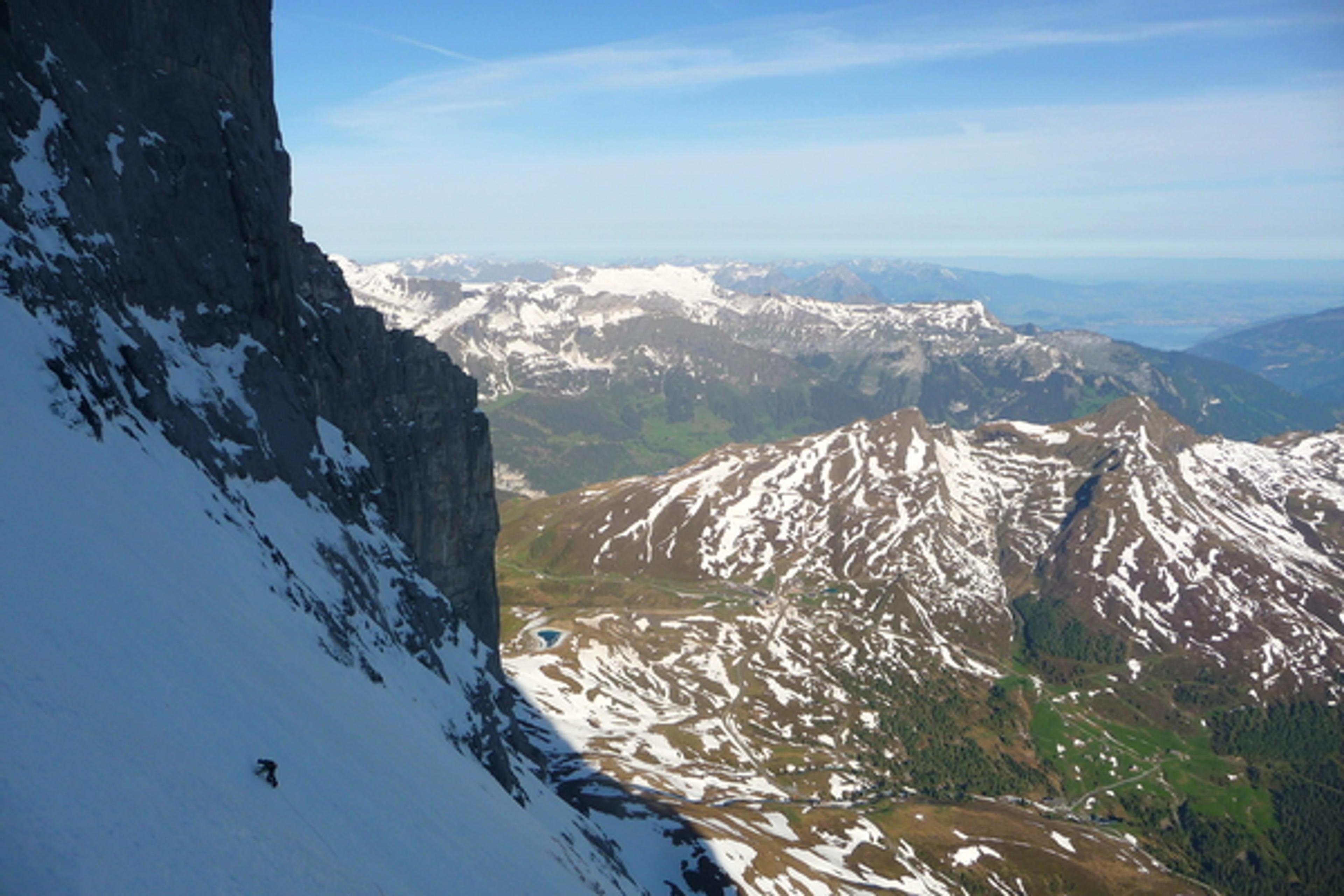 Eiger - Le grand névé avant le fer à repasser
