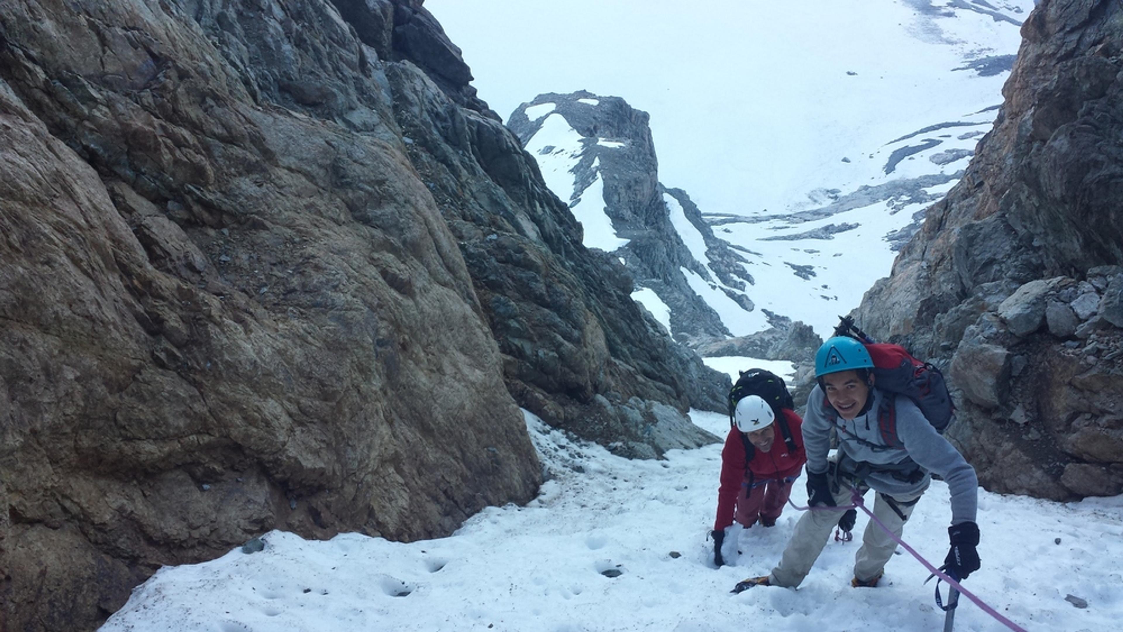Rateau Ouest - Alain et Paul dans le couloir de la Girose