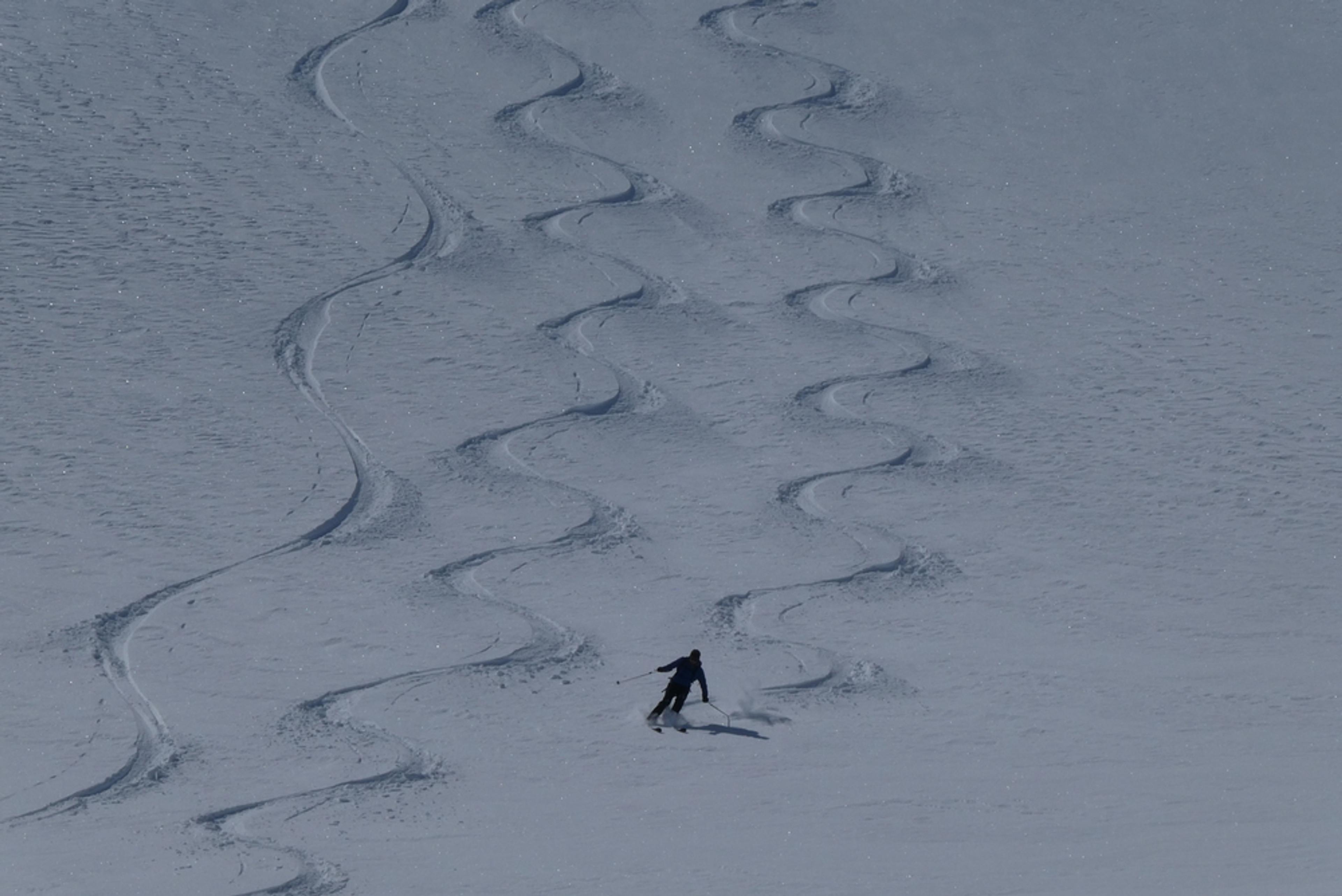 Ski rando terre rouge - Vers la Pissine - David