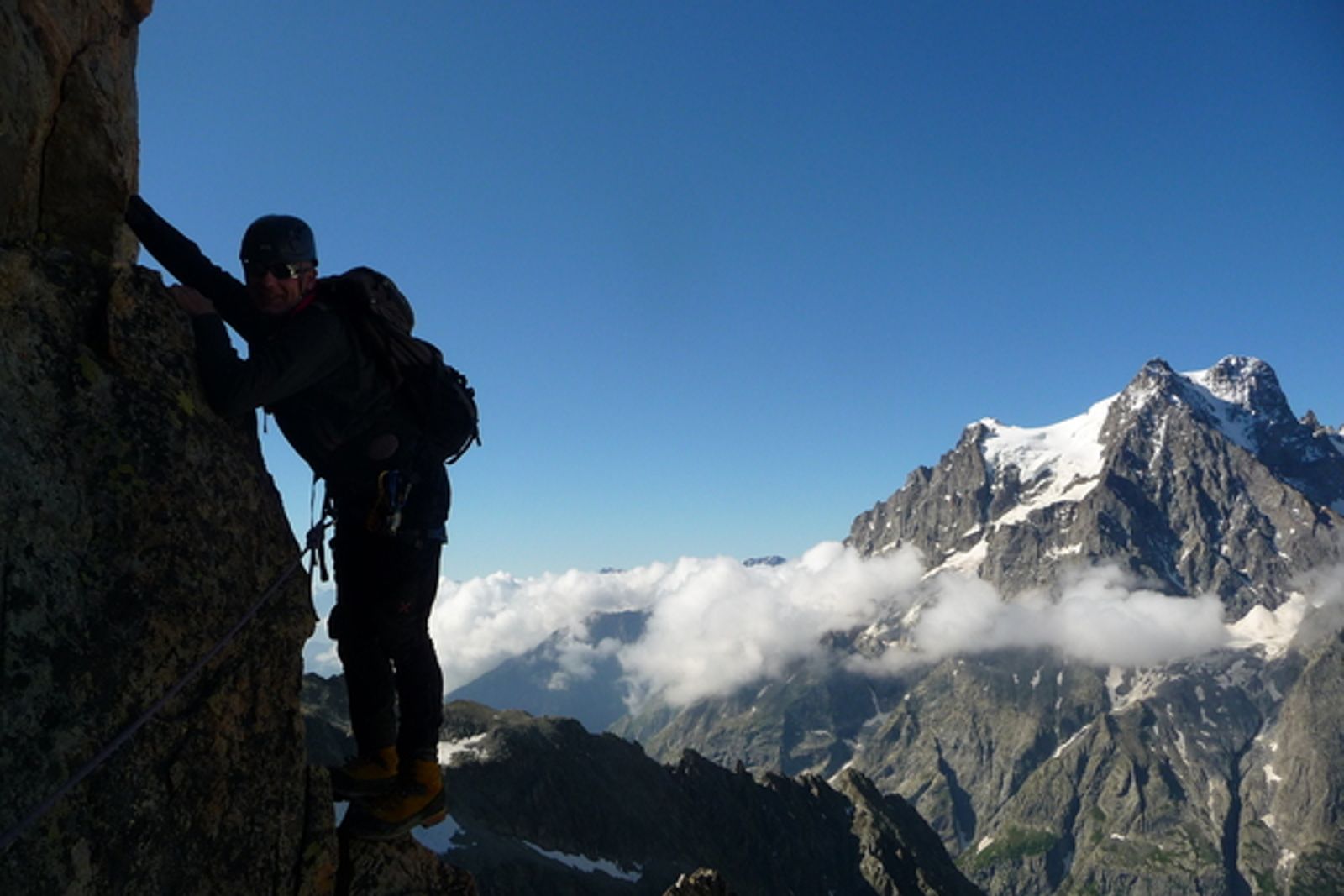 Arête des Cinéastes - Hans déguste ce petit bijou d'arête