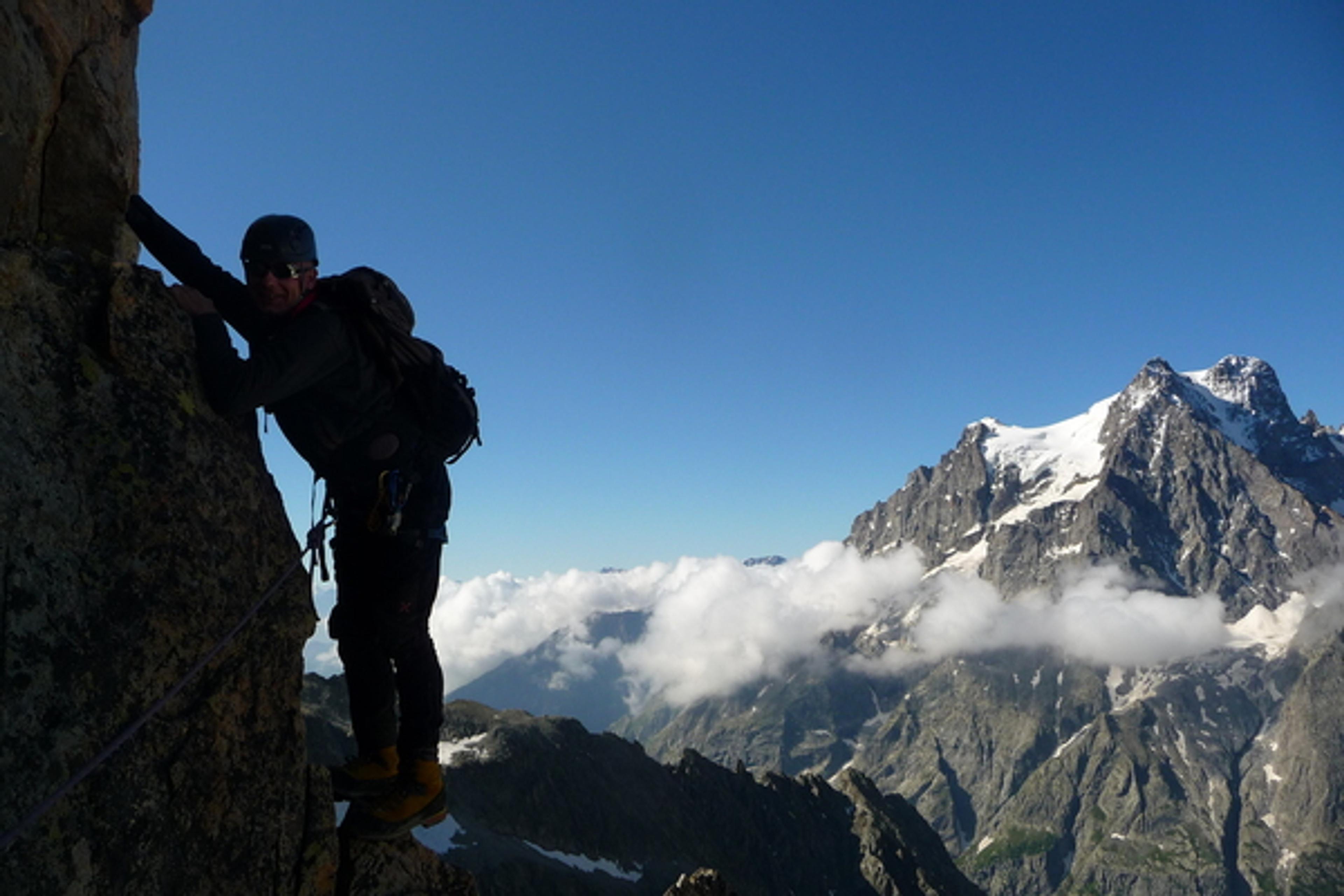 Arête des Cinéastes - Hans déguste ce petit bijou d'arête