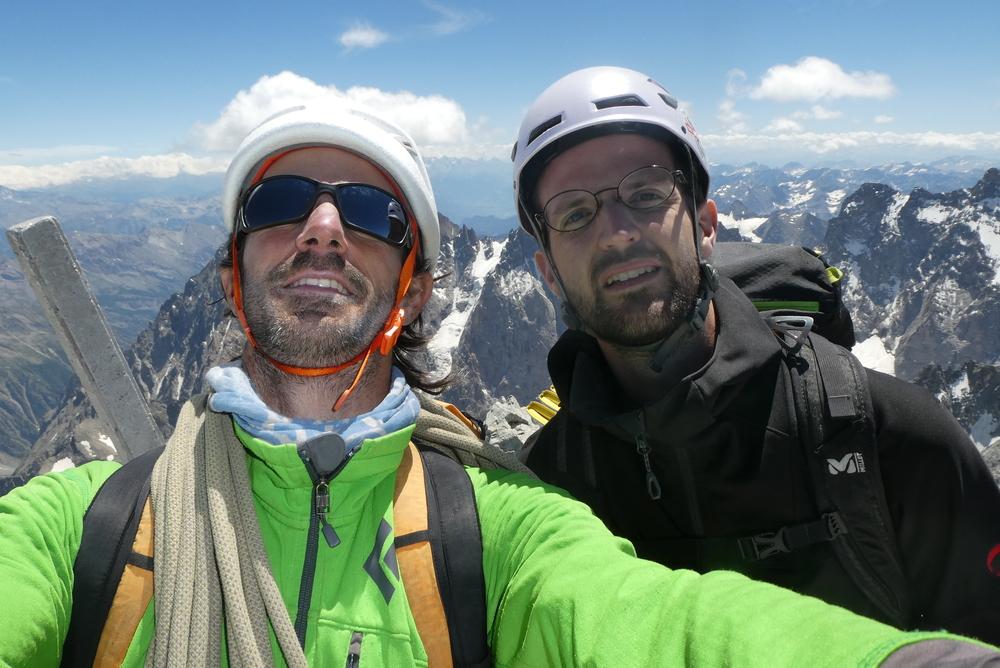 Pilier sud Barre Ecrins - Selfie de base