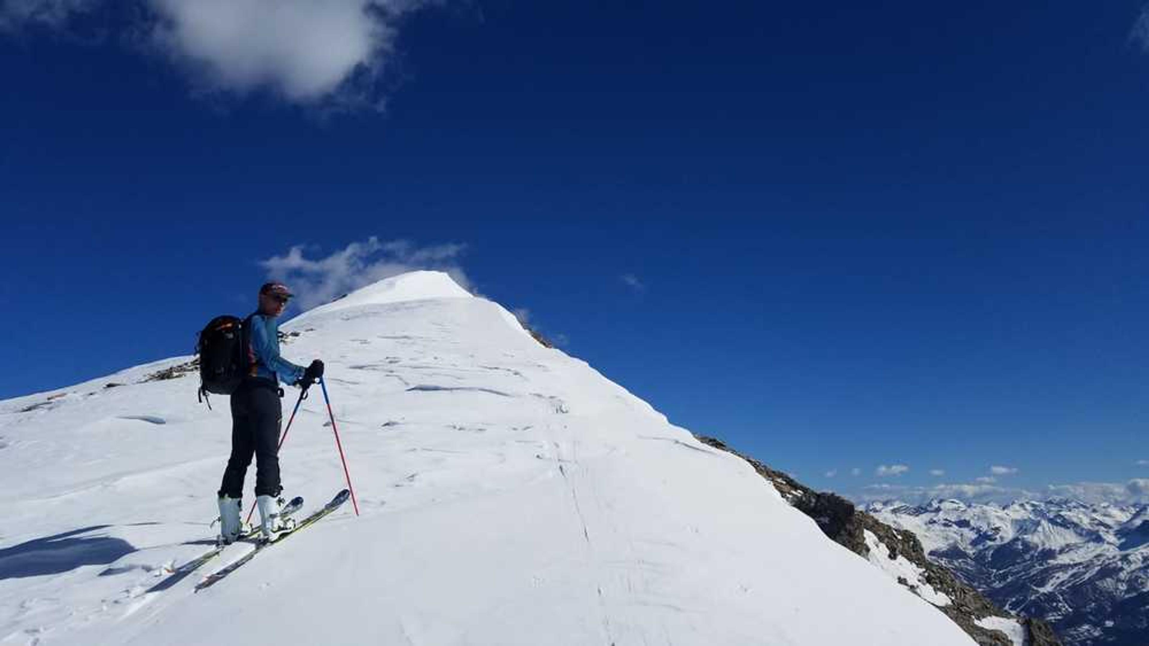 Freerando Les Orres - Tête de l'Aupet - Arrivée au sommet