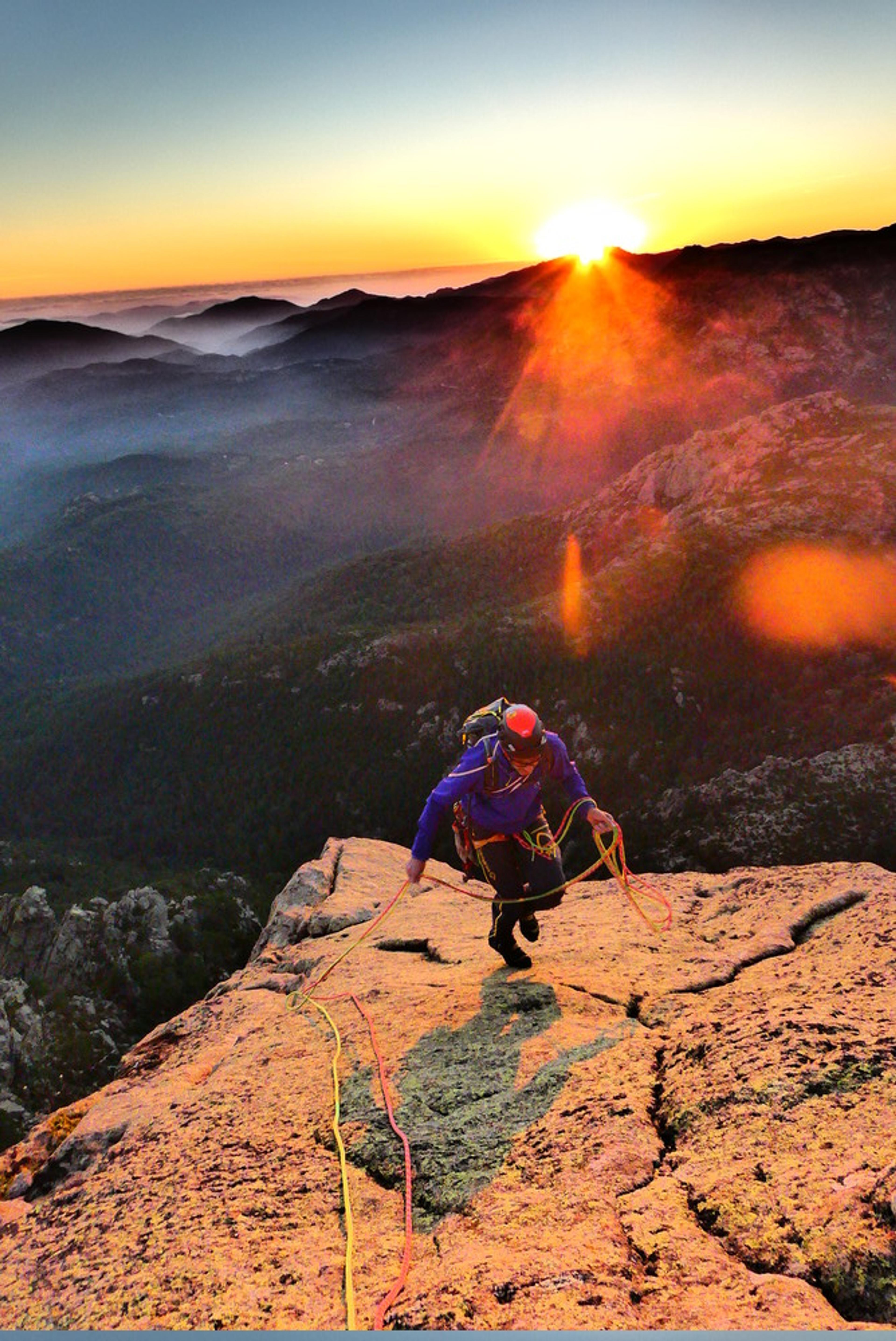 Bavella - Arête de Quenza - Couché de soleil