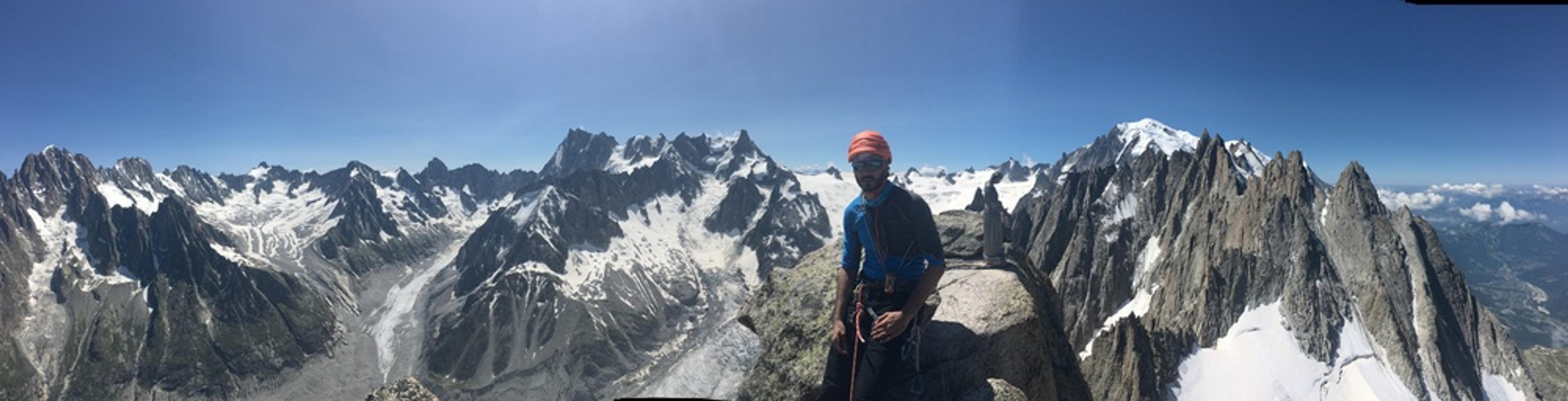 Panorama au sommet du Grépon
