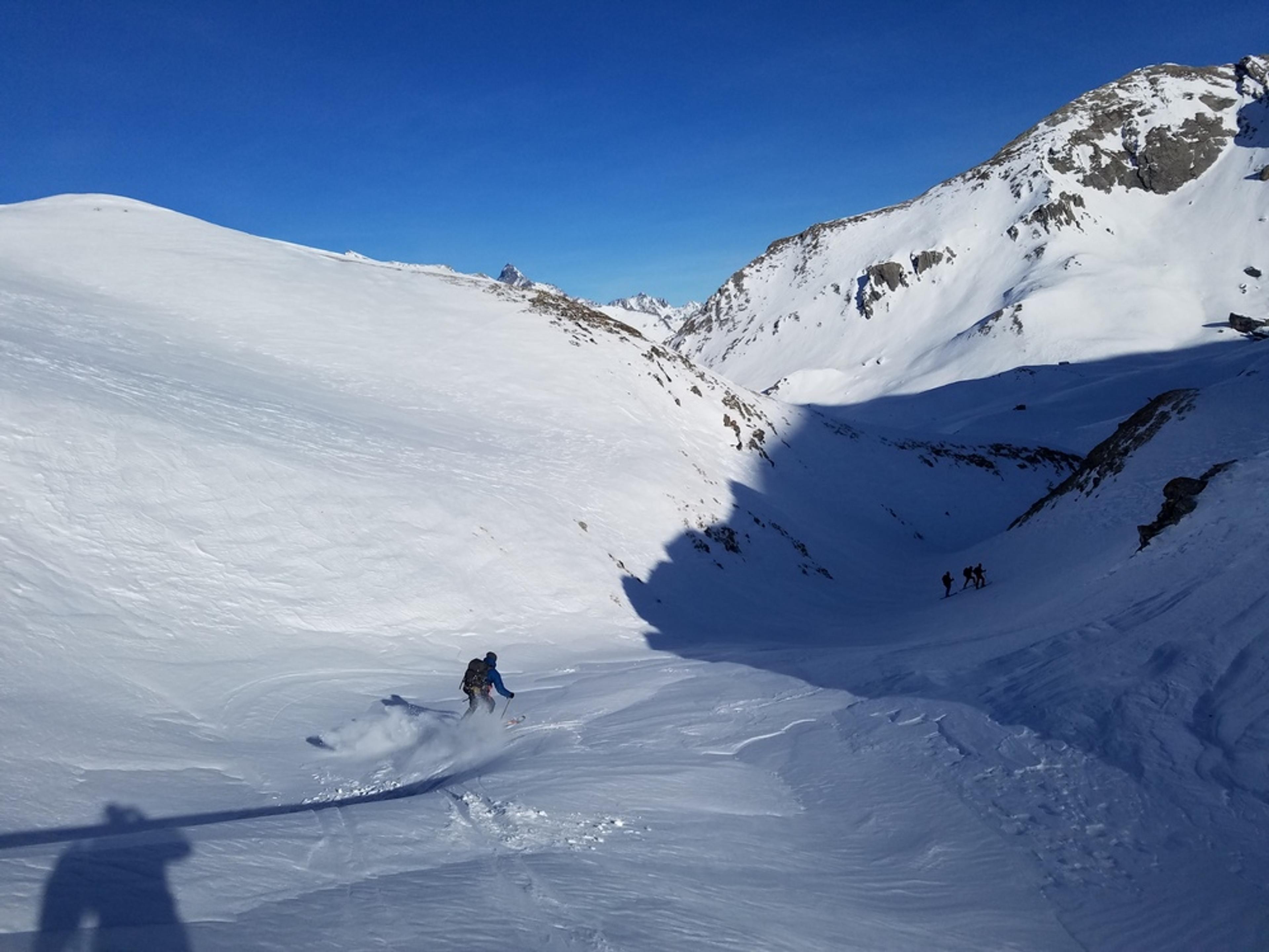 Raid Ski - Col Bellino - L'entrée du Barricate