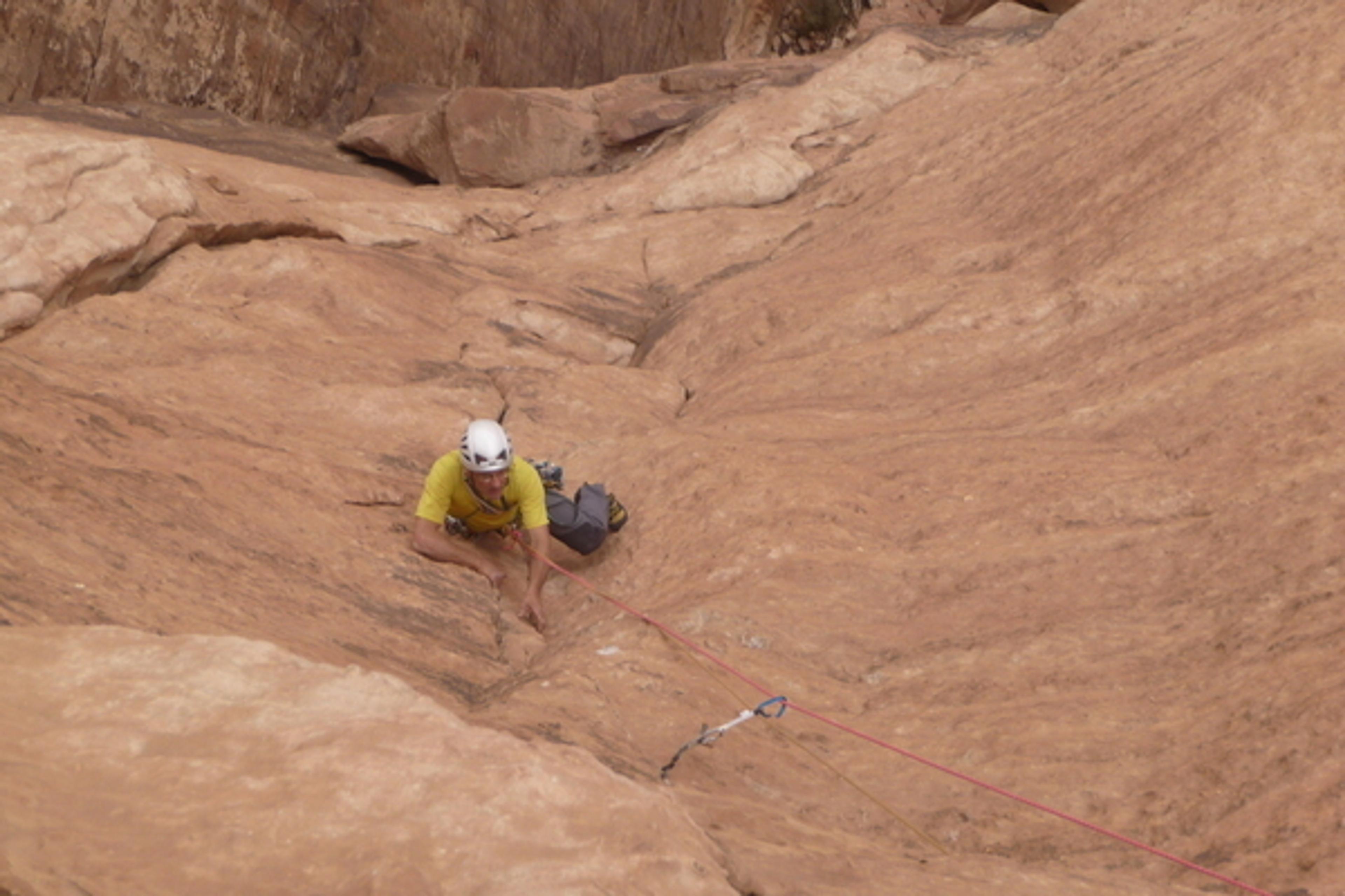 Wadi Rum - Lionheart - Le 6a sommital à ne pas manquer!