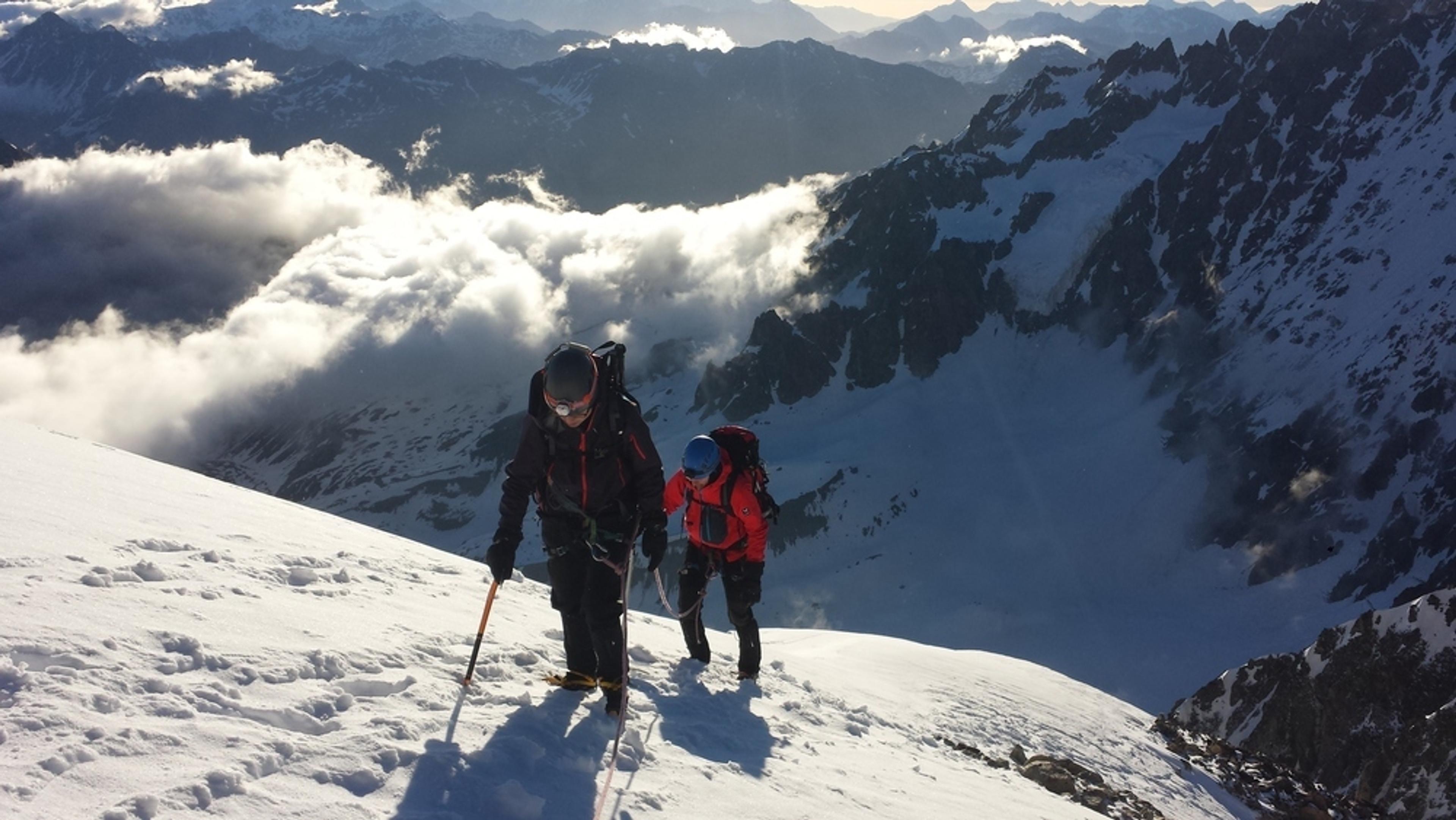 Initiation alpinisme - Sortie sur l'arête vers le Pic du Glacier Blanc