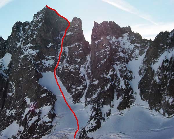 Couloir NW du Pic Sans Nom