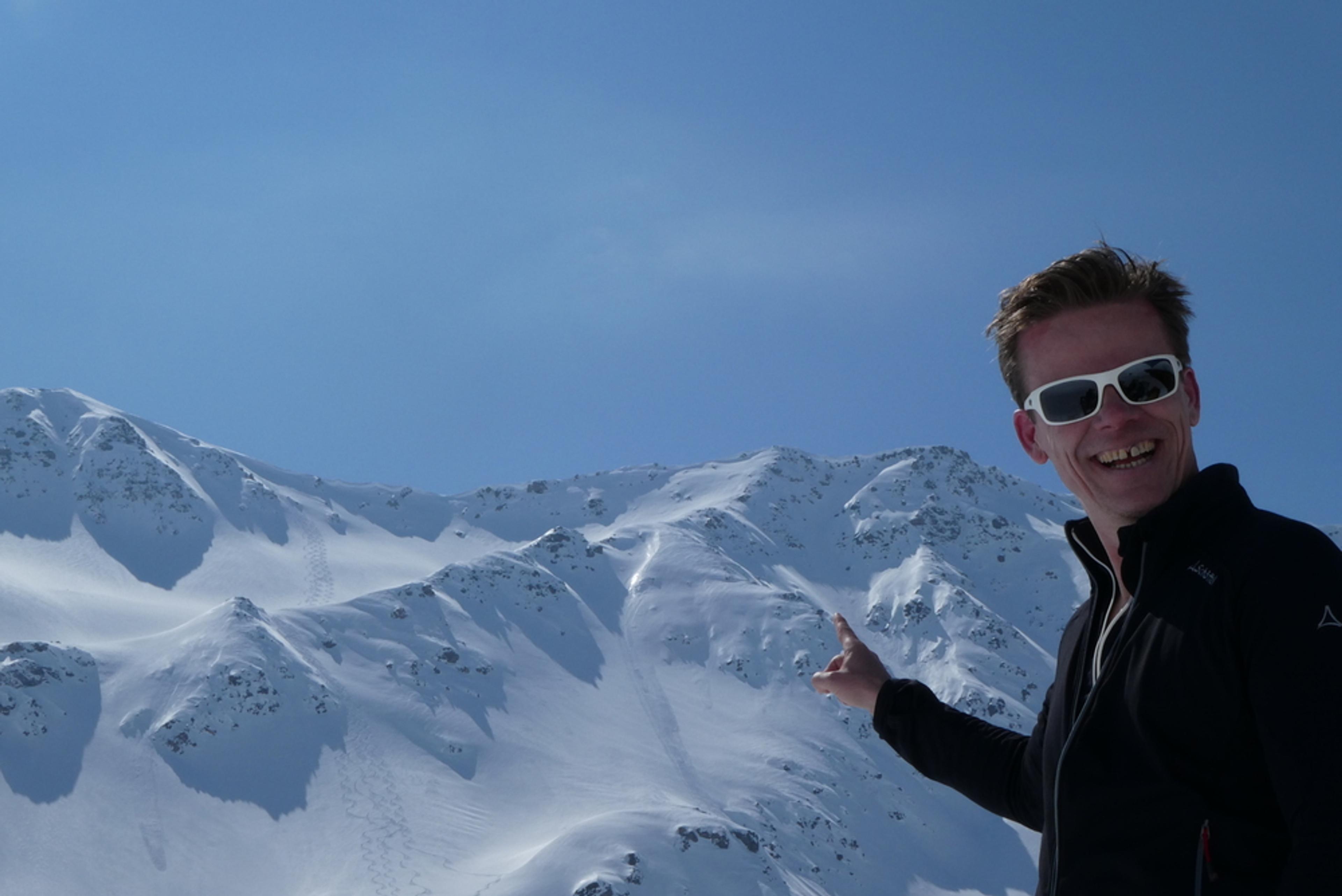Ski rando terre rouge - Vers la Pissine - C'est pas la lolo!