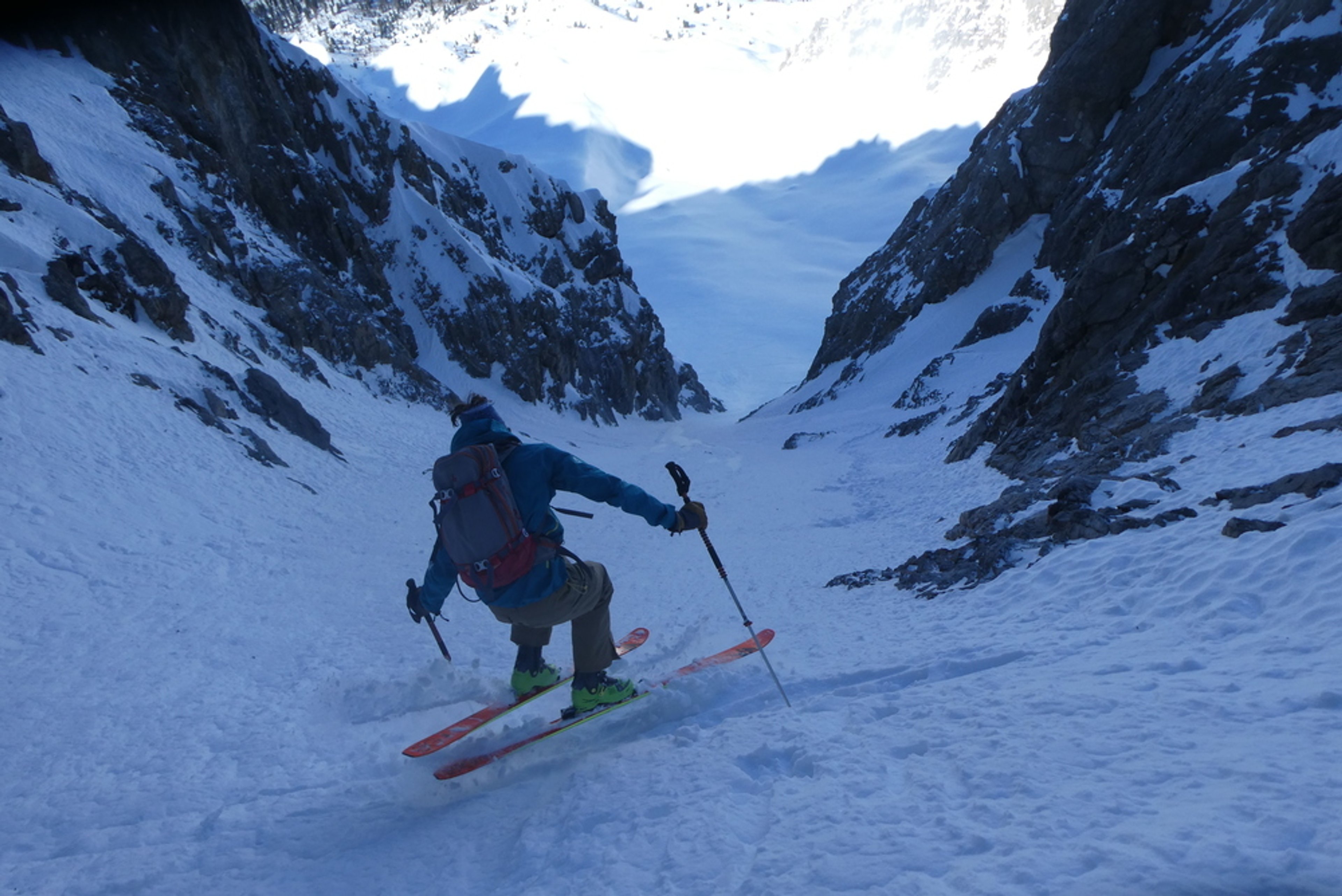 Couloir Ceillac - Pente un peu raide