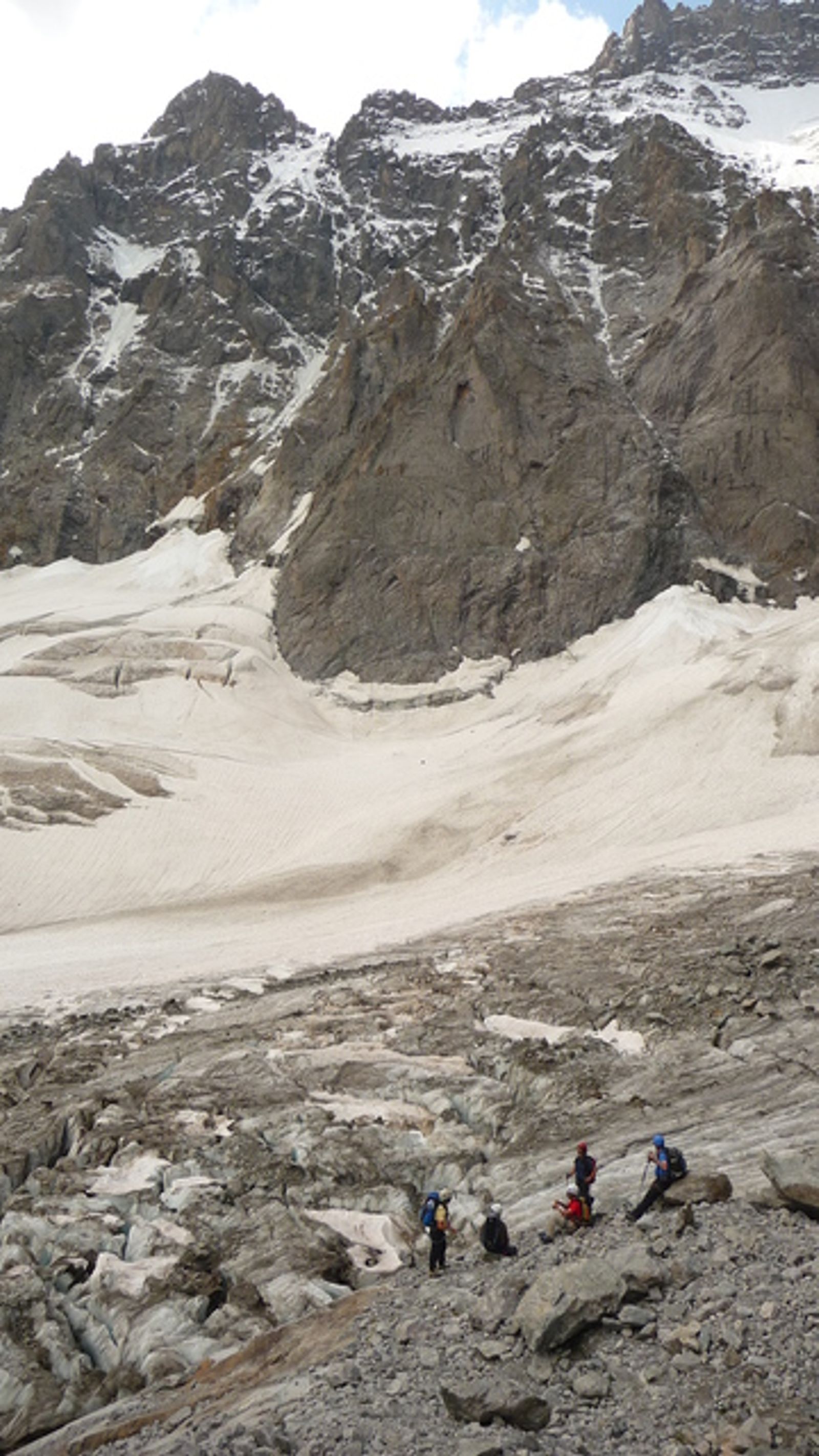 Tour des Ailefroides - Col de la Temple - Sur le Glacier Noir