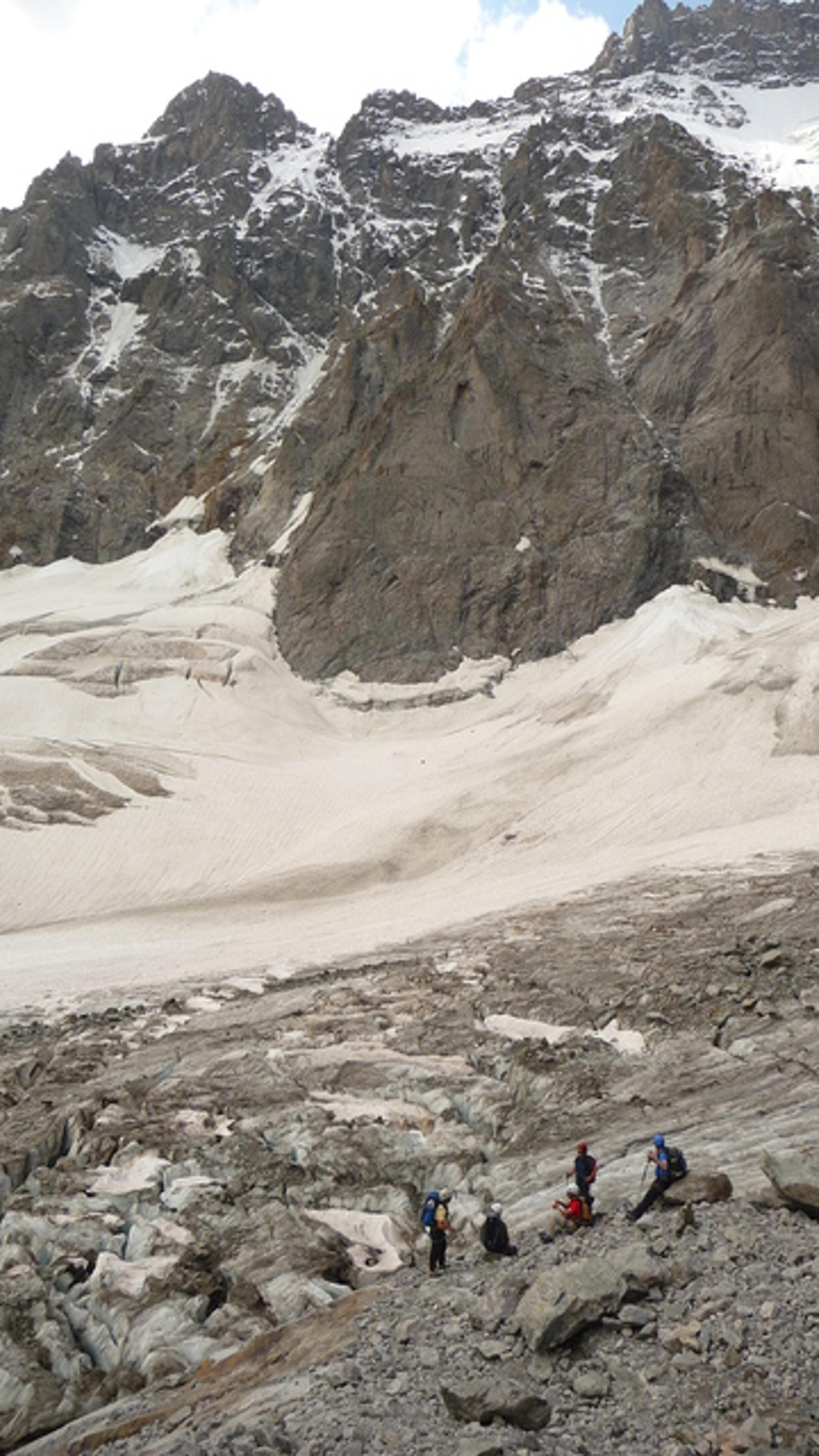Tour des Ailefroides - Col de la Temple - Sur le Glacier Noir