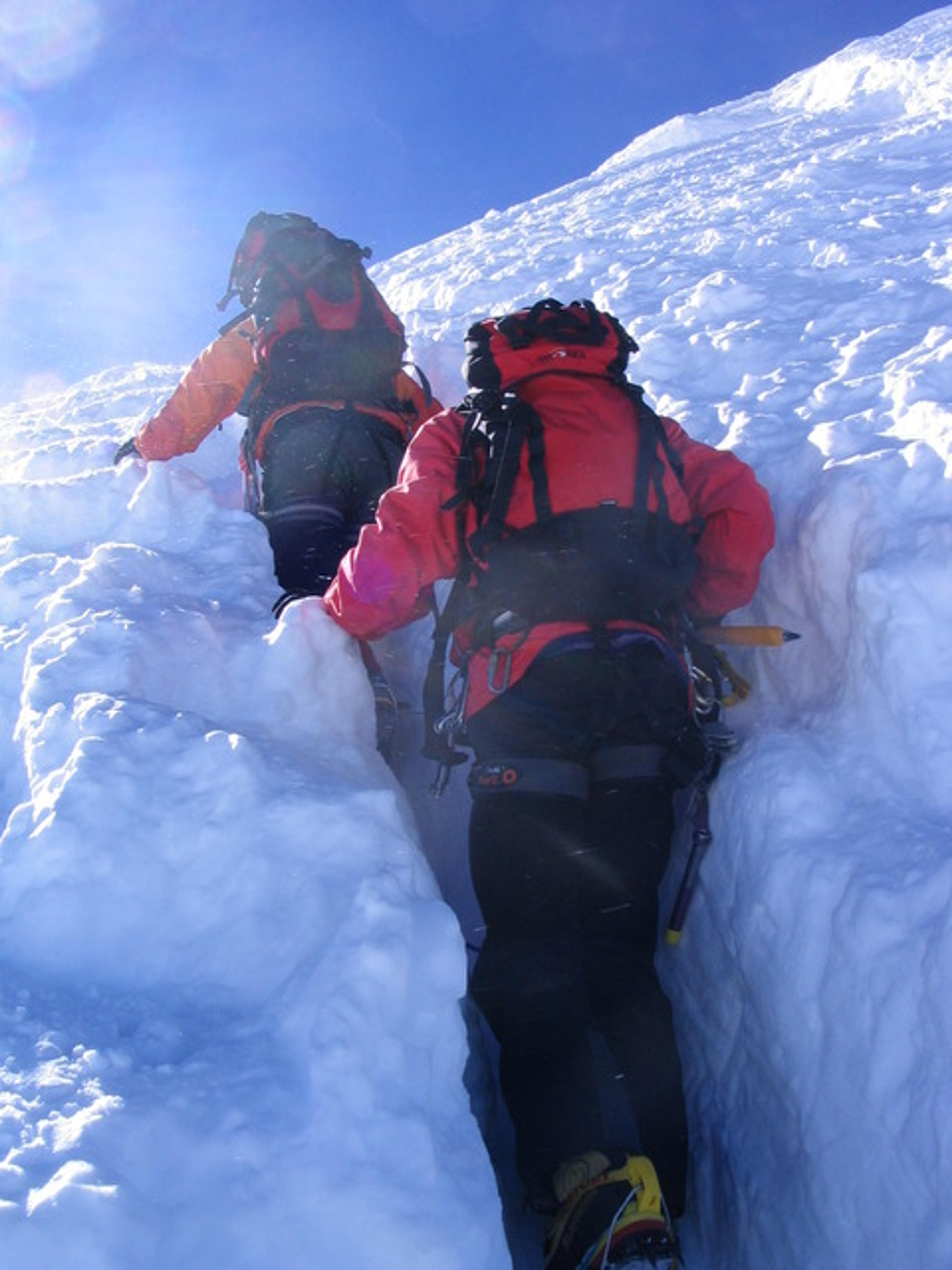 Trace profonde sur la voie normale du Mont Blanc