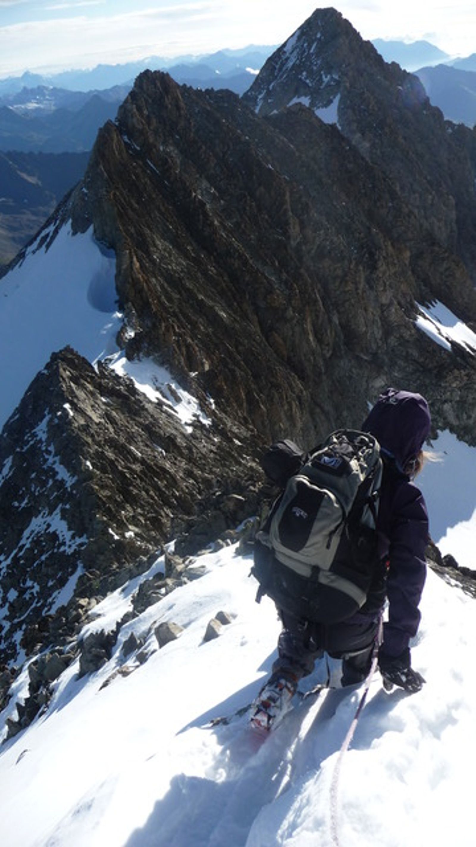 Roche Paillon - En route pour notre traversée d'arête mixte