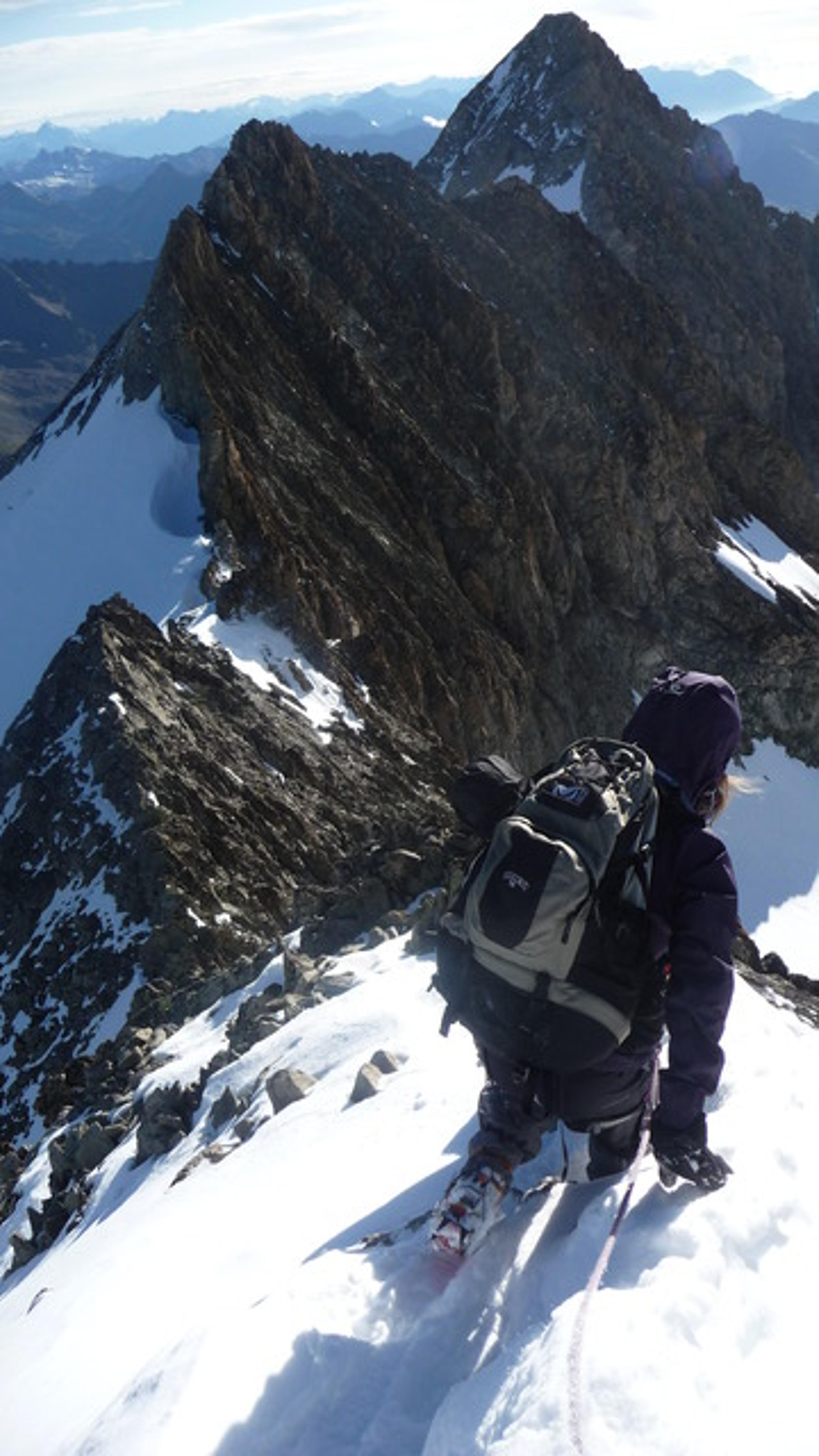 Roche Paillon - En route pour notre traversée d'arête mixte