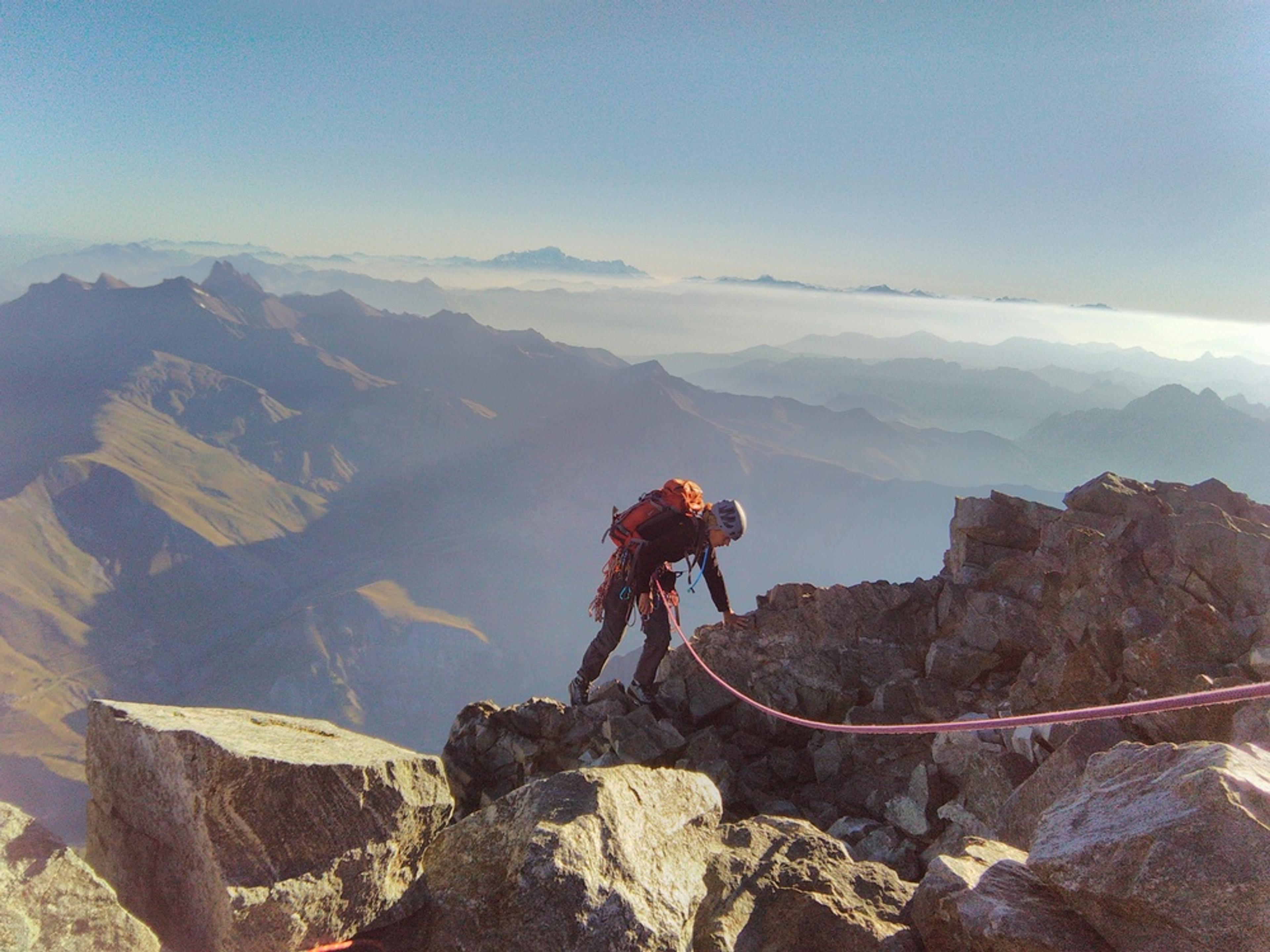Traversée Meije - Marie en finit avec le Grand Pic