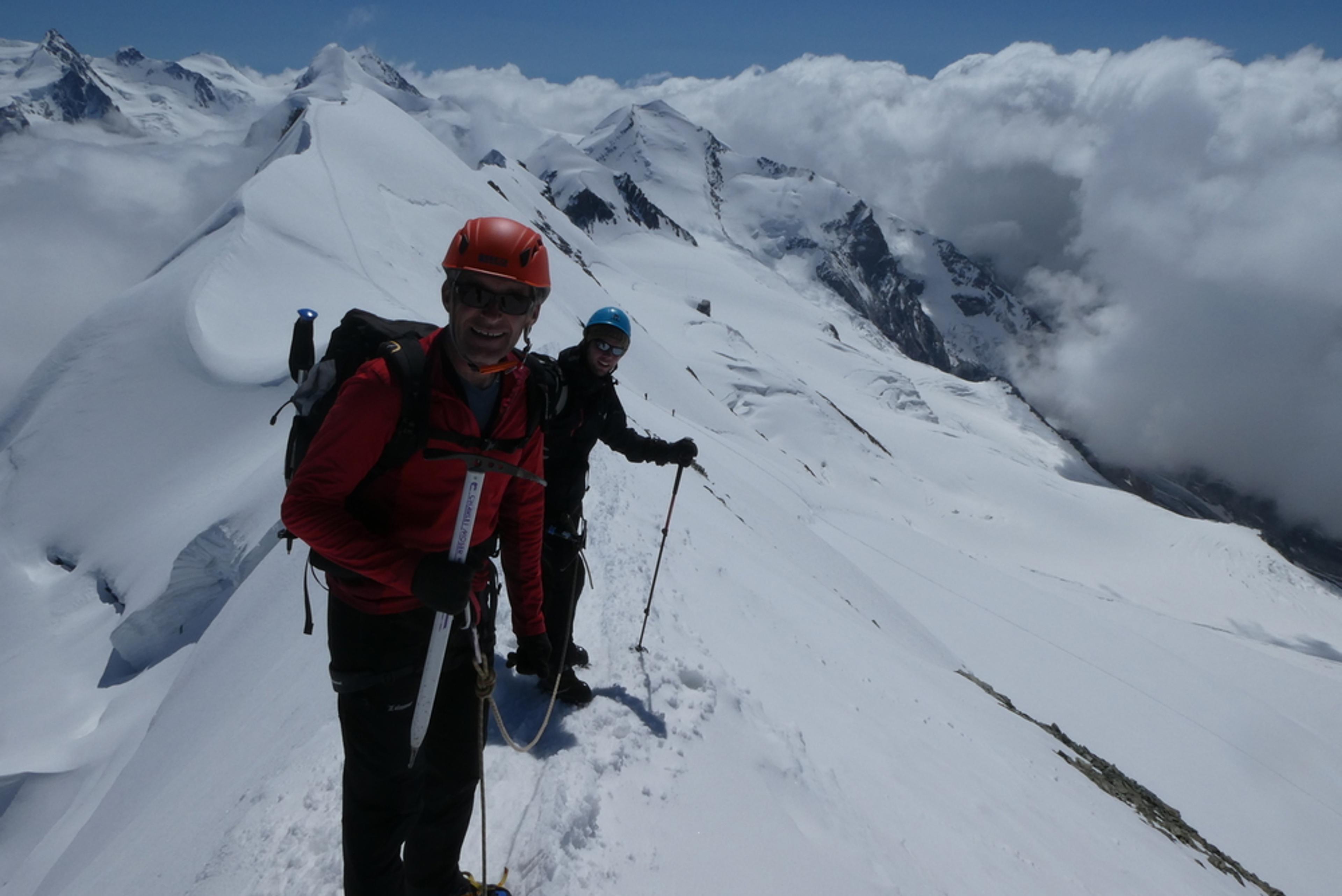 Breithorn - Sur l'arête entre occidental et central