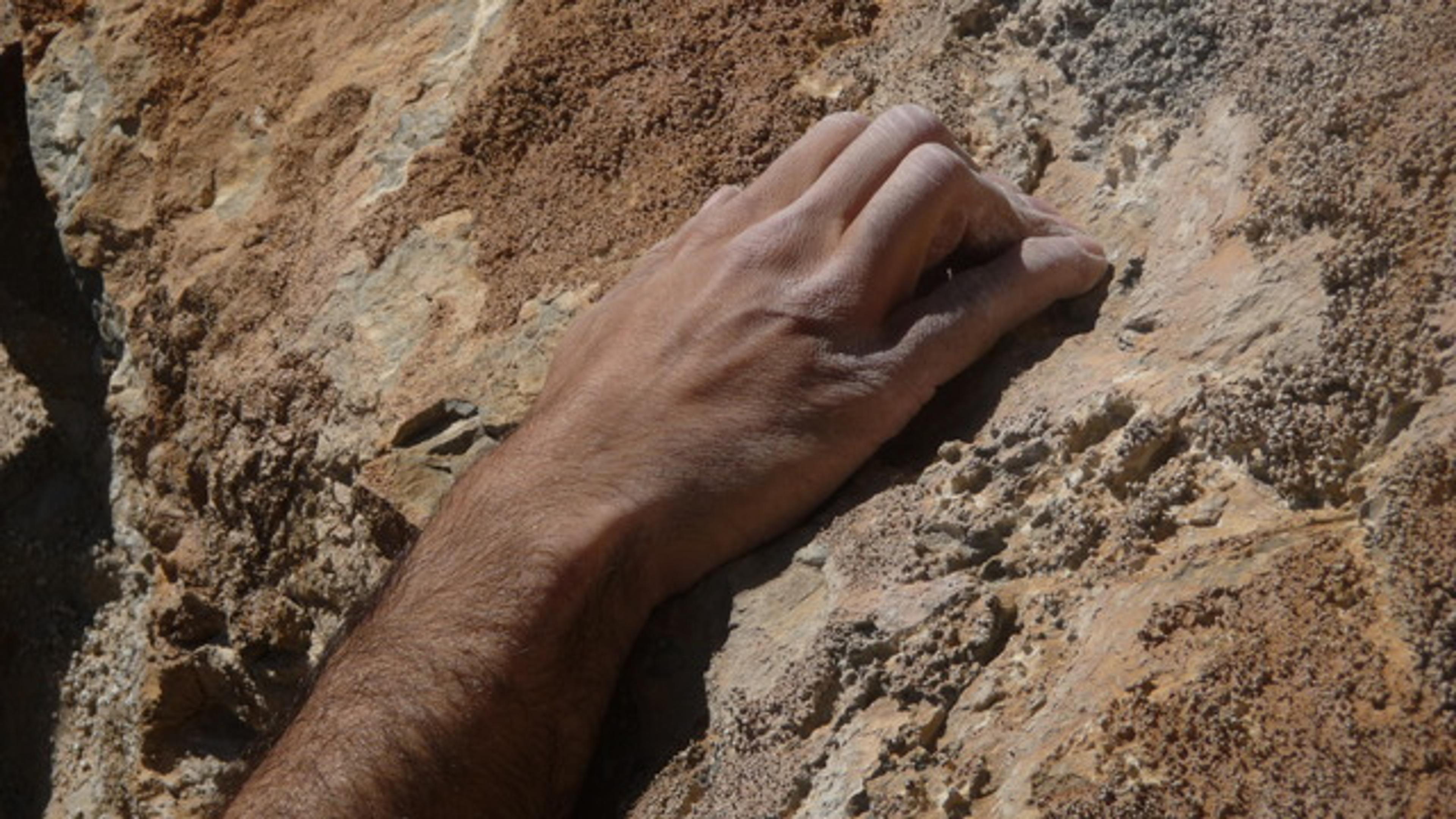Paroi des Lys - le haut dans le gaz - Tas de phalanges