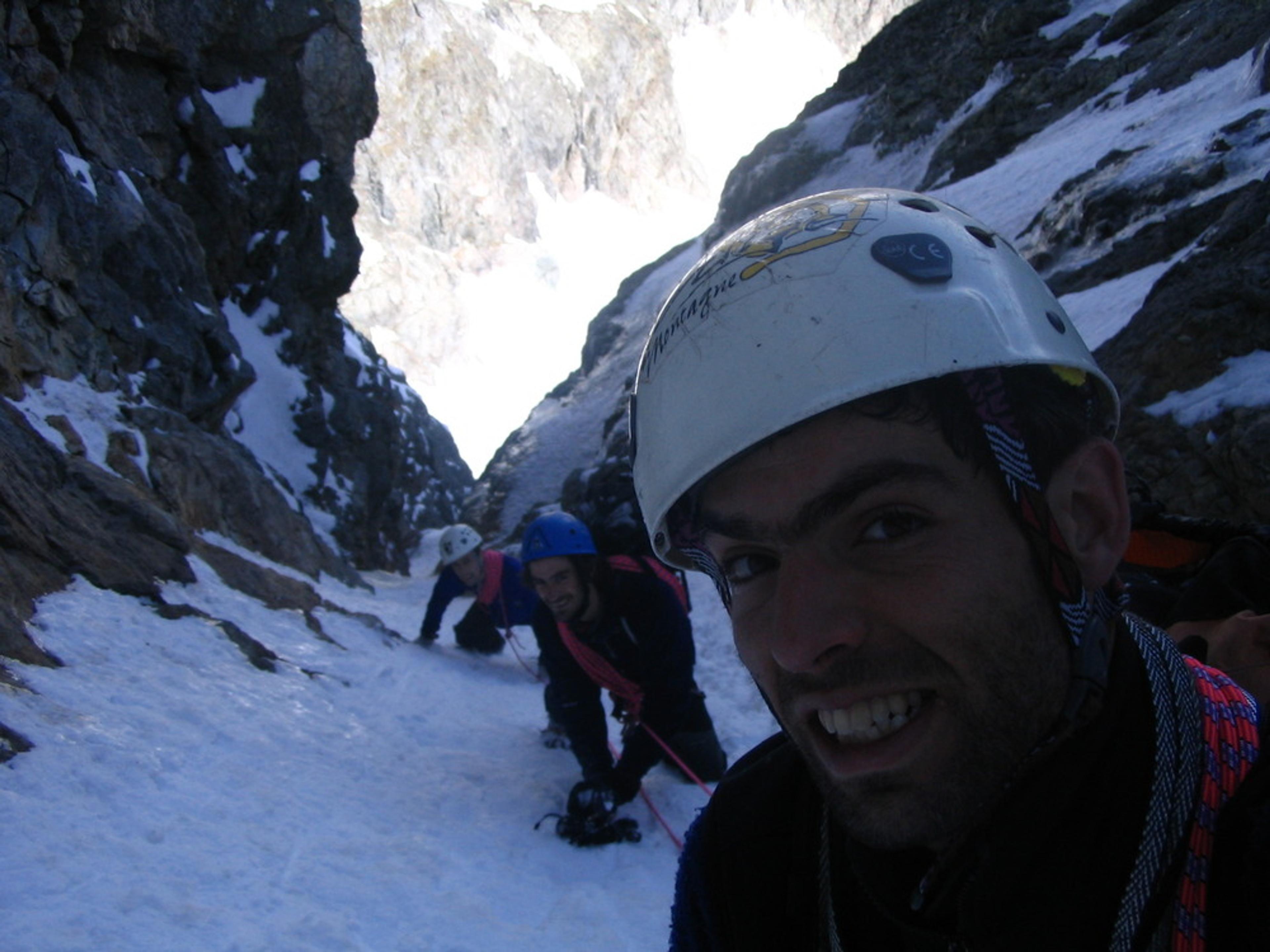 Dans la Goulotte cret - pic de chamoissiere
